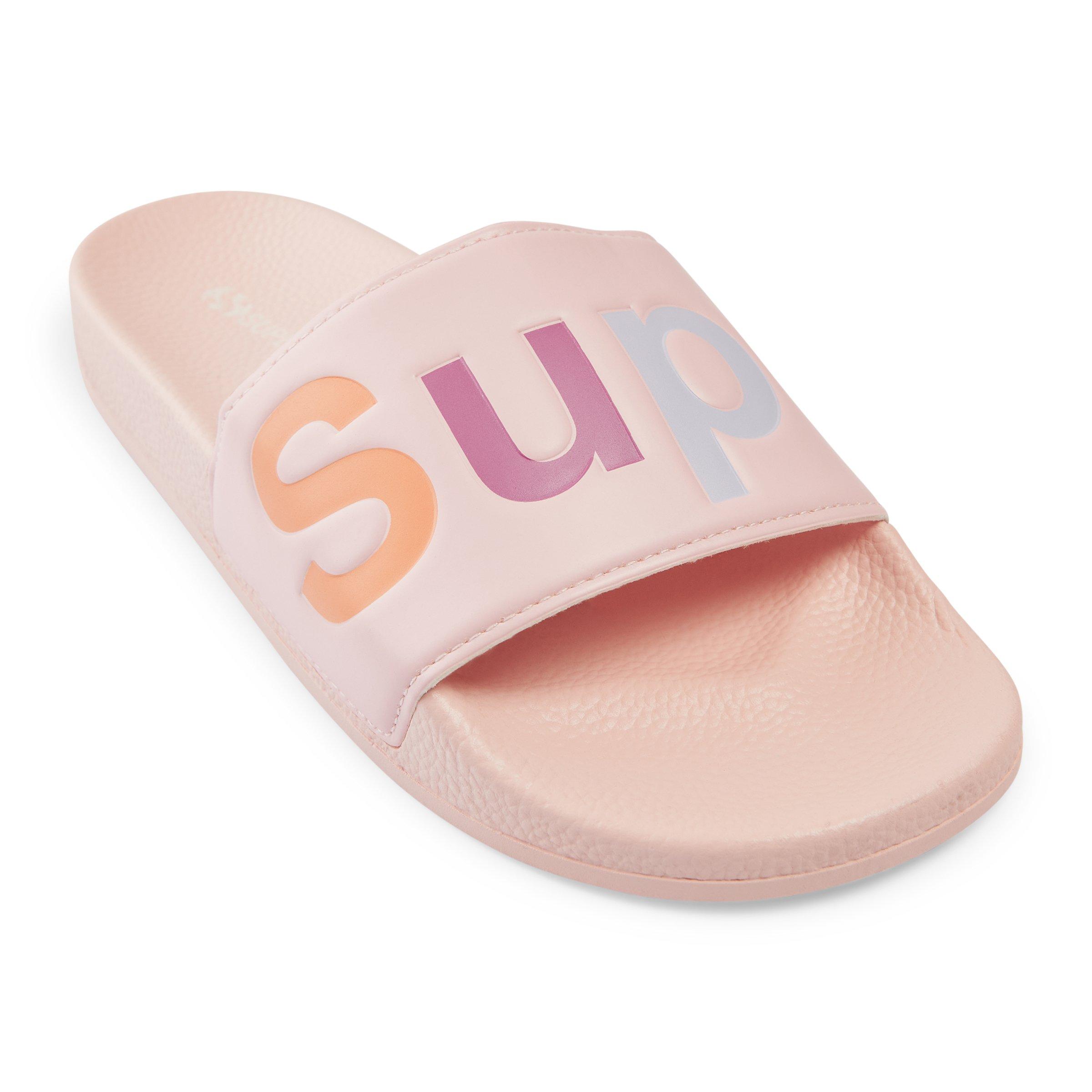 Pink superga sales slides