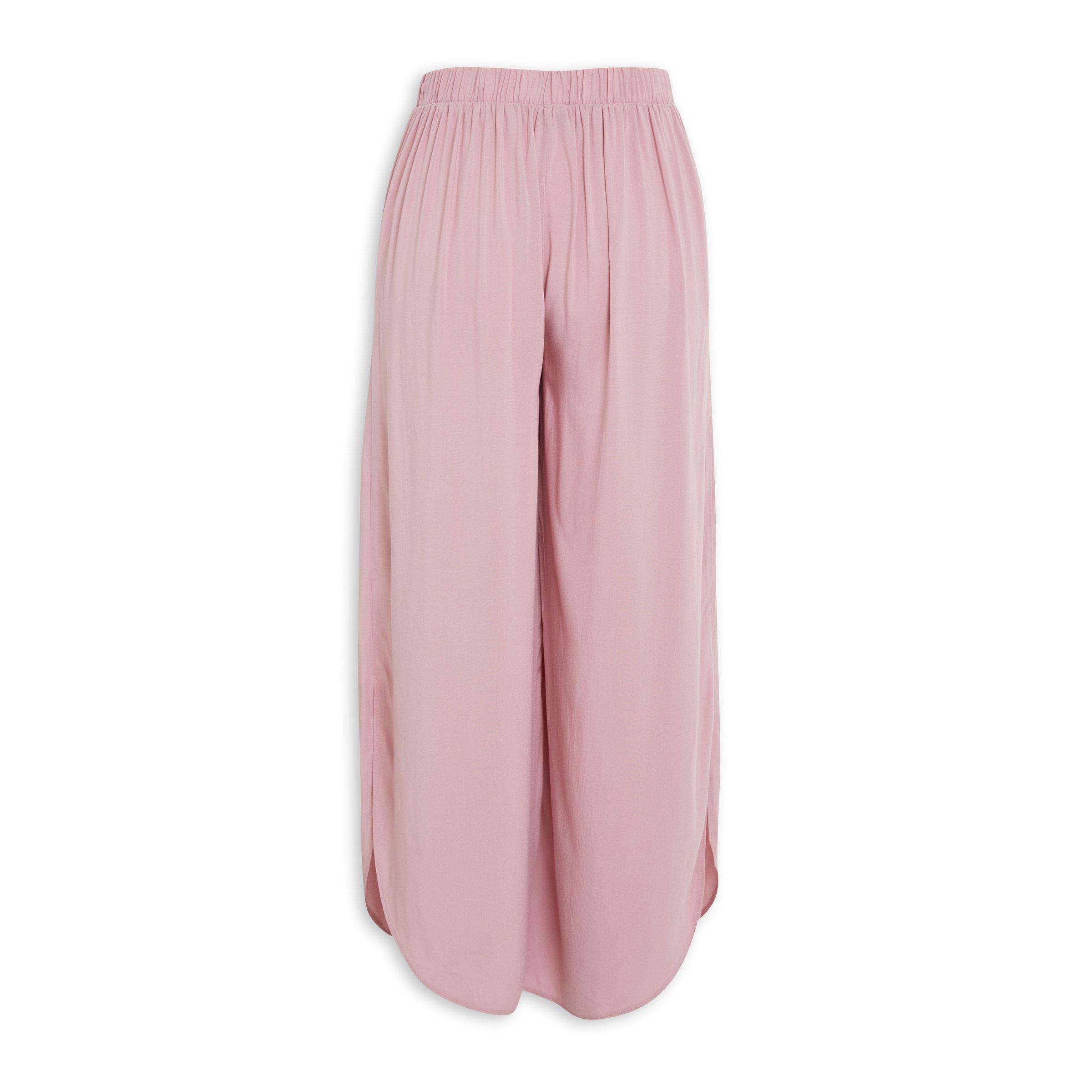 Pink Slit Wide Leg Pant (3113595) | Identity