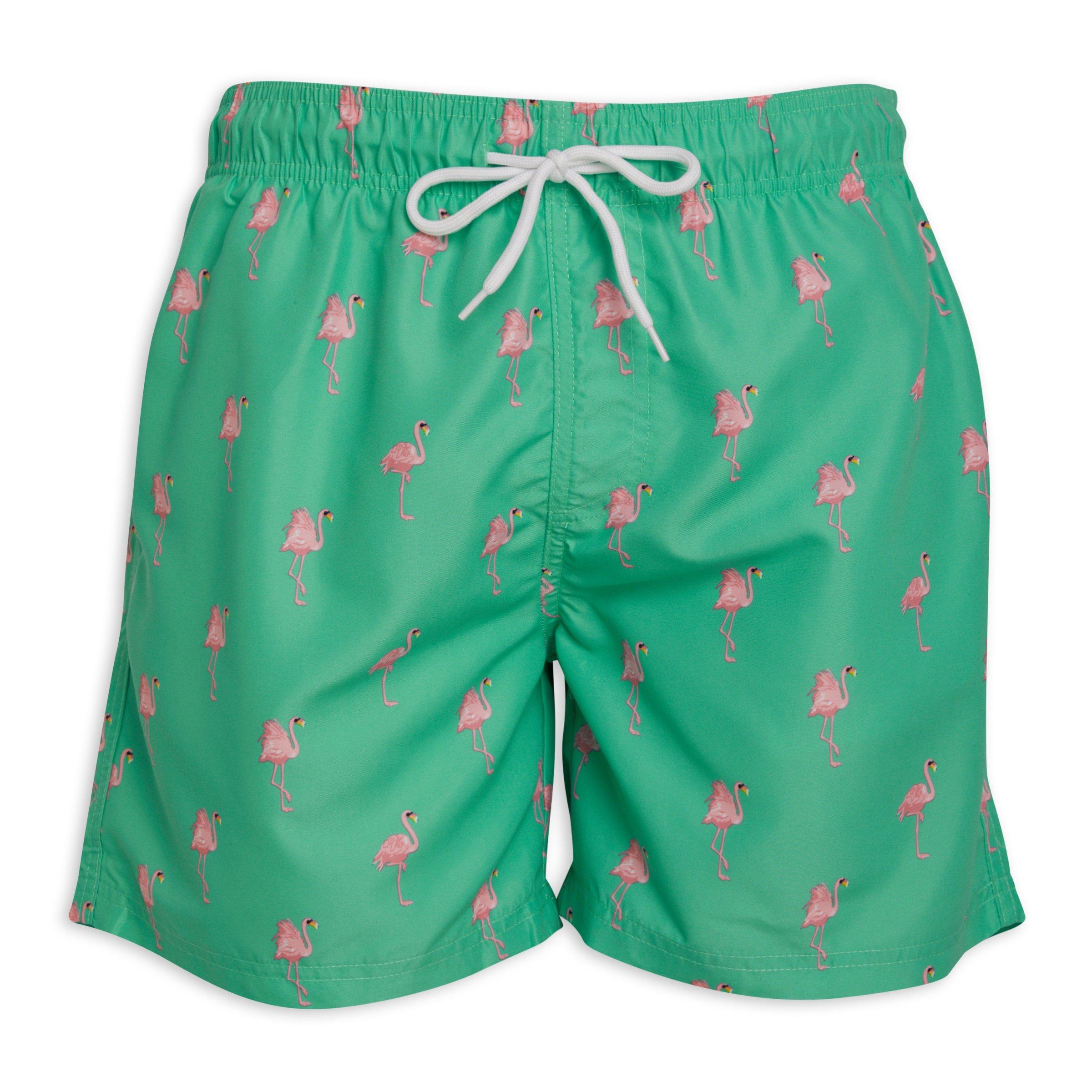 Flamingo on sale print shorts