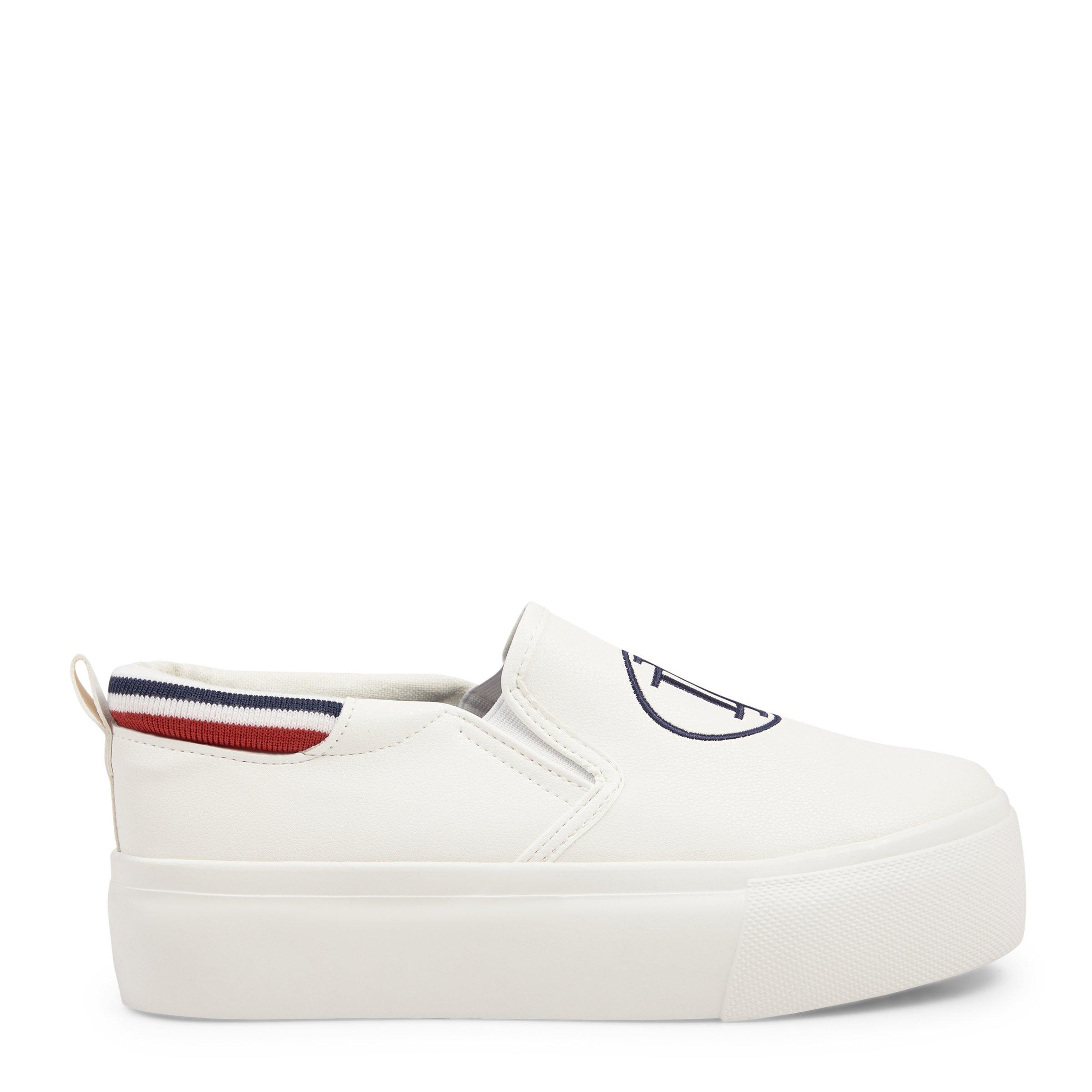 Slip on white platform hot sale sneakers