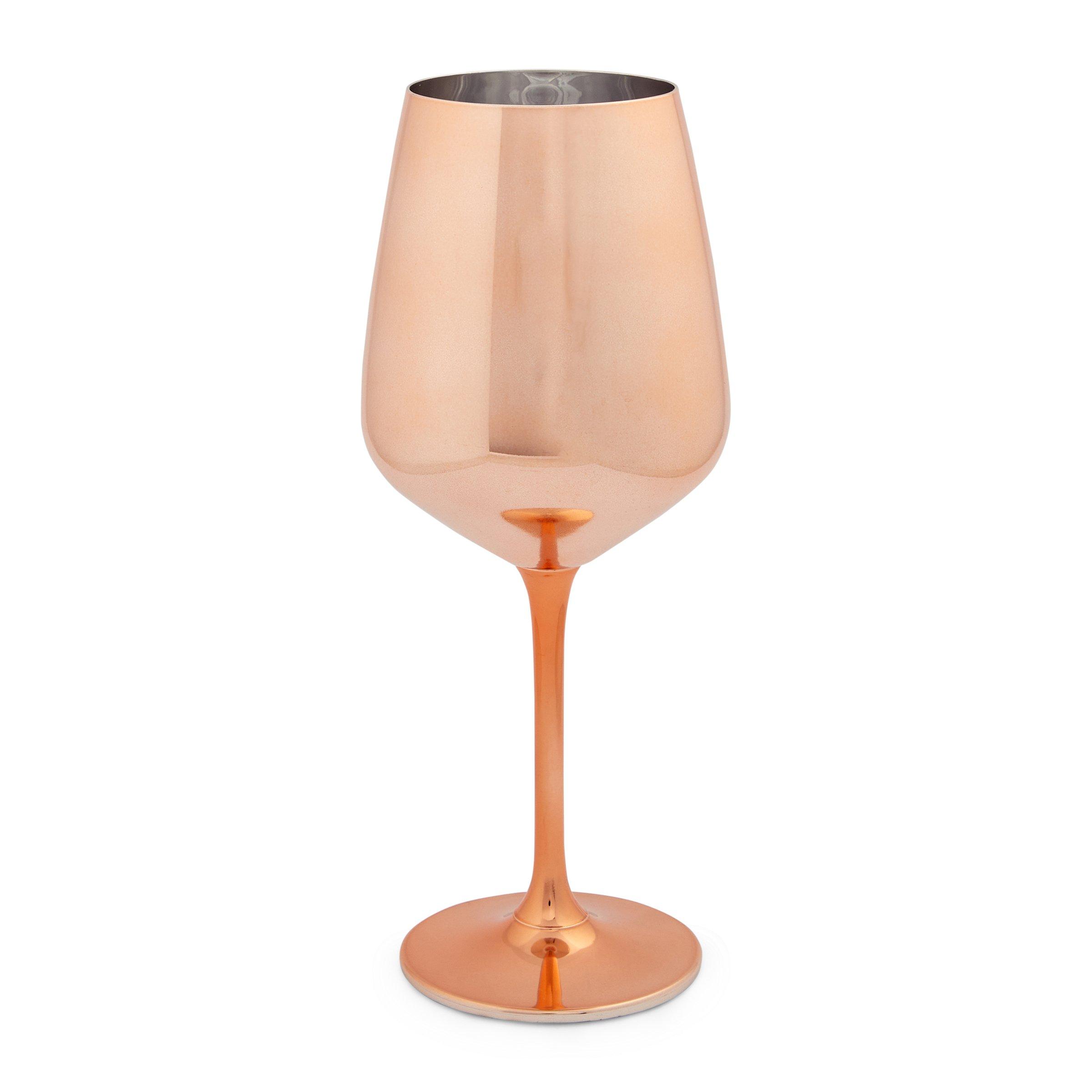 Gateway Arch Stemless Wine Glass Rose Gold