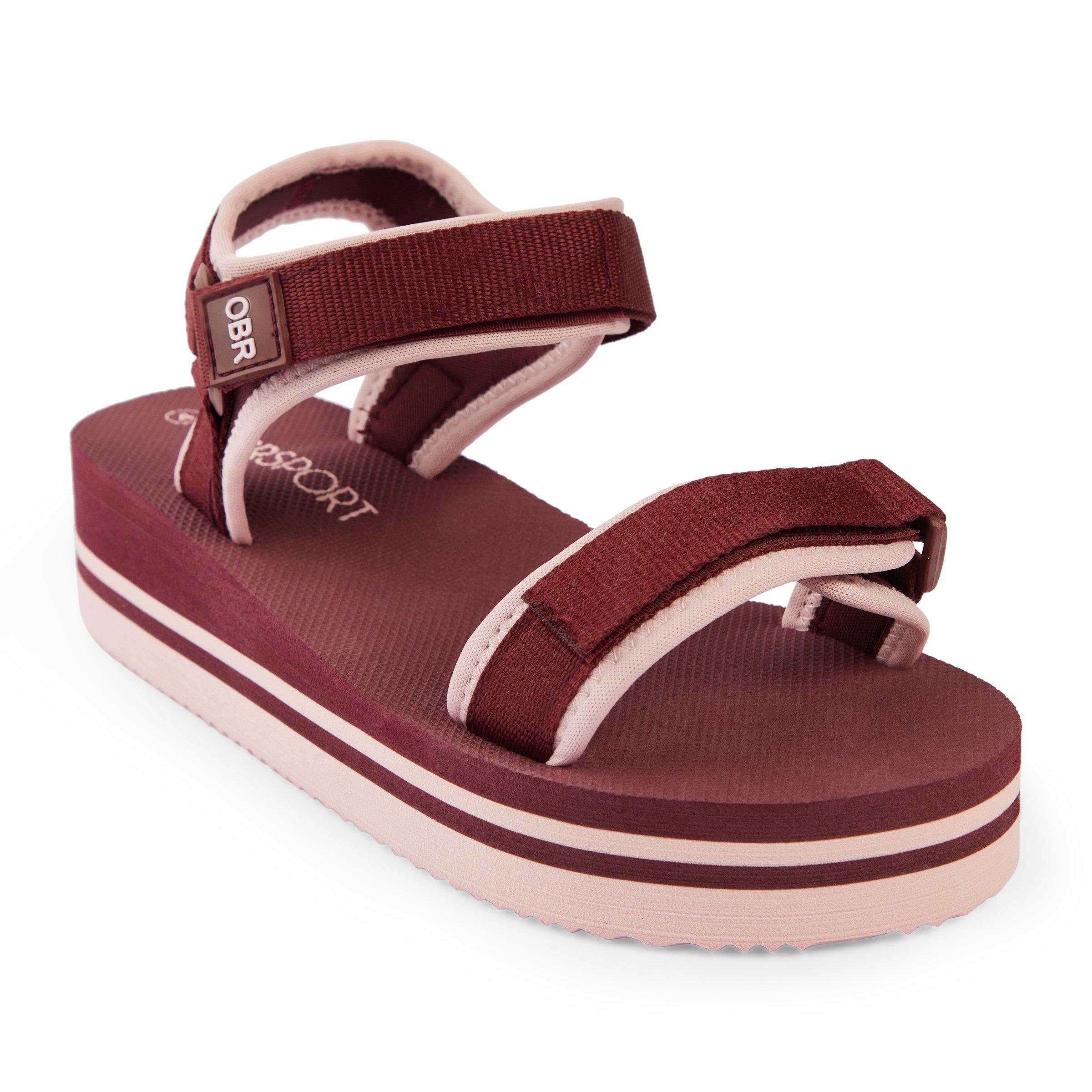 Red sport hot sale sandals