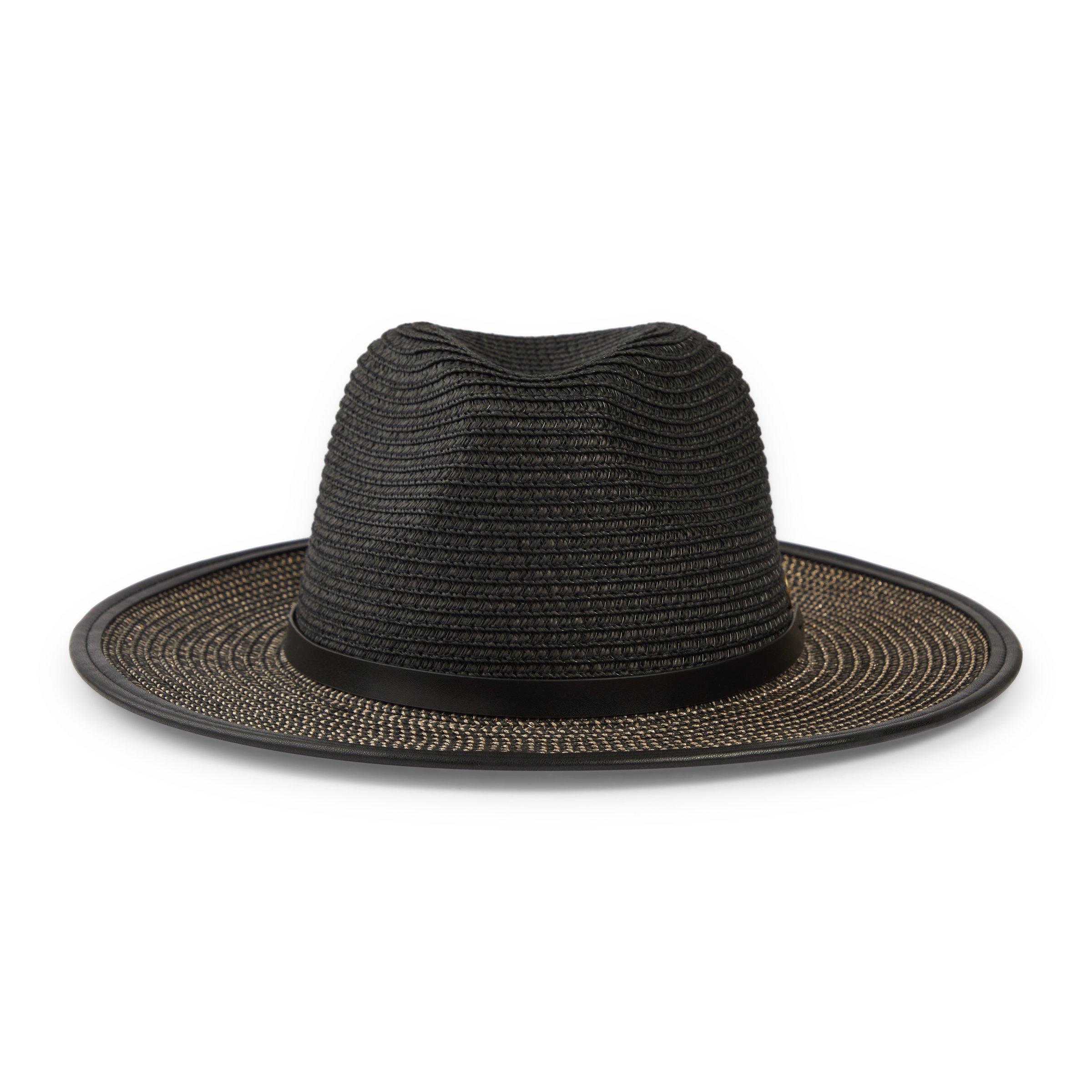 Black Straw Fedora Hat 3115434 Ginger Mary