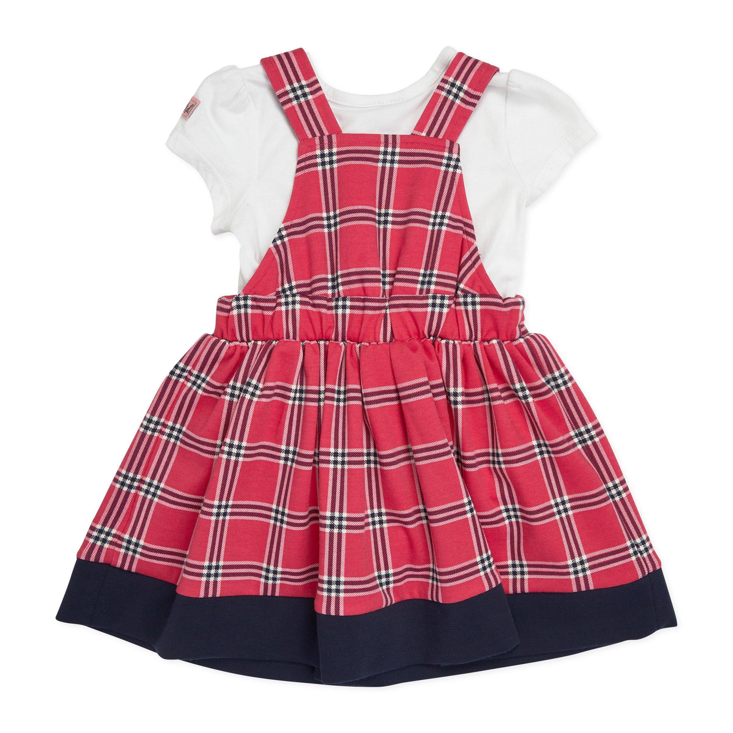 Red pinafore hot sale dress baby