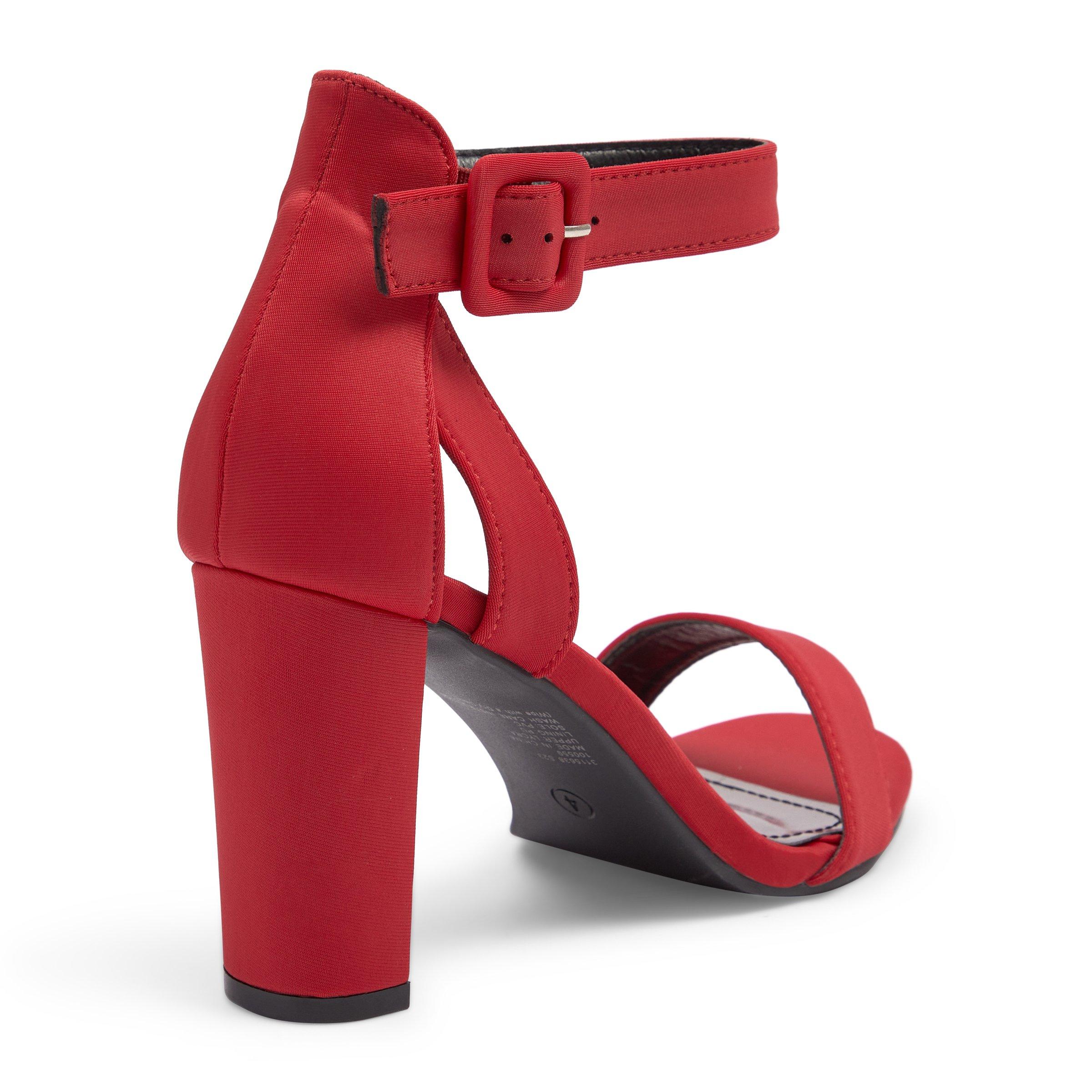 Red ankle sale wrap sandals