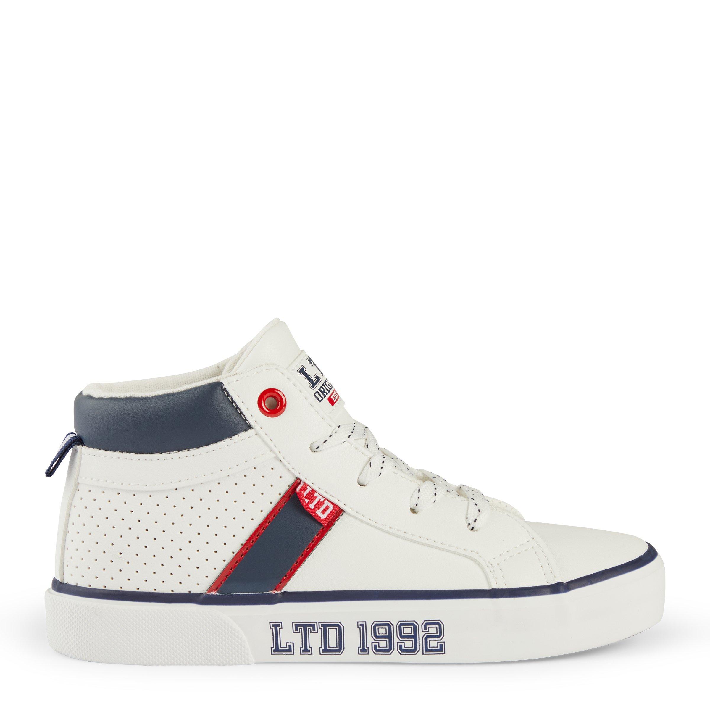 Kid Boy White Hi top Sneakers