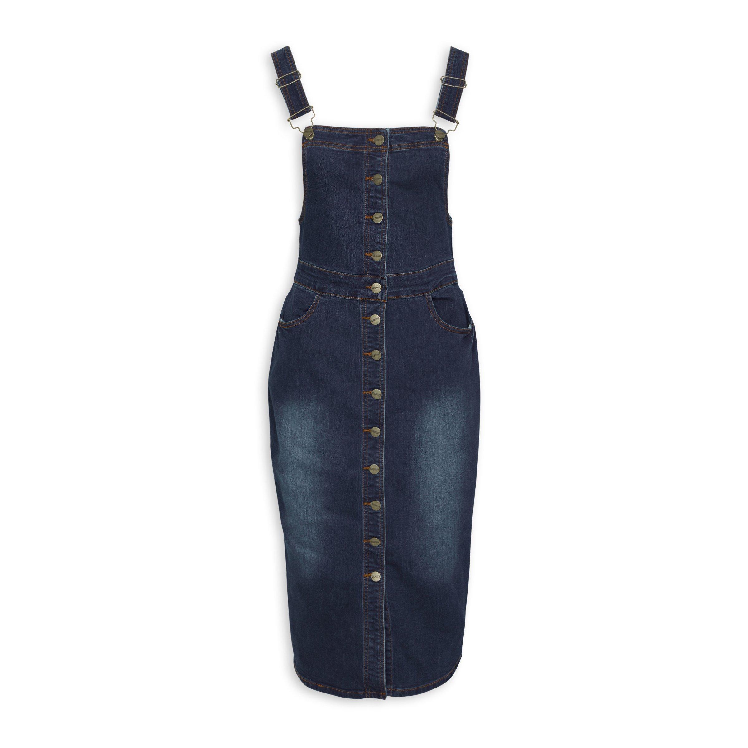 INDIGO DENIM PINAFORE DRESS