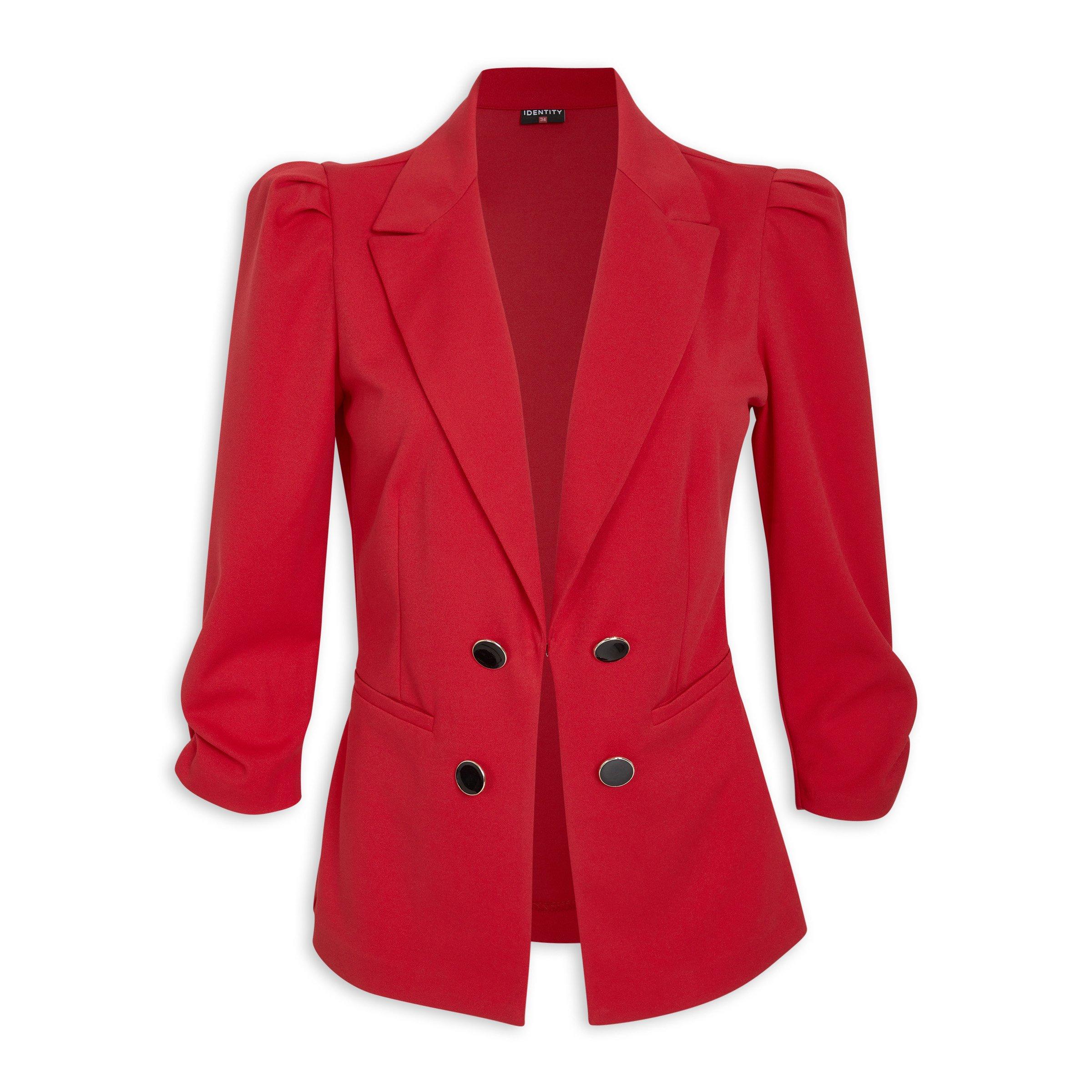 Red blazer hot sale