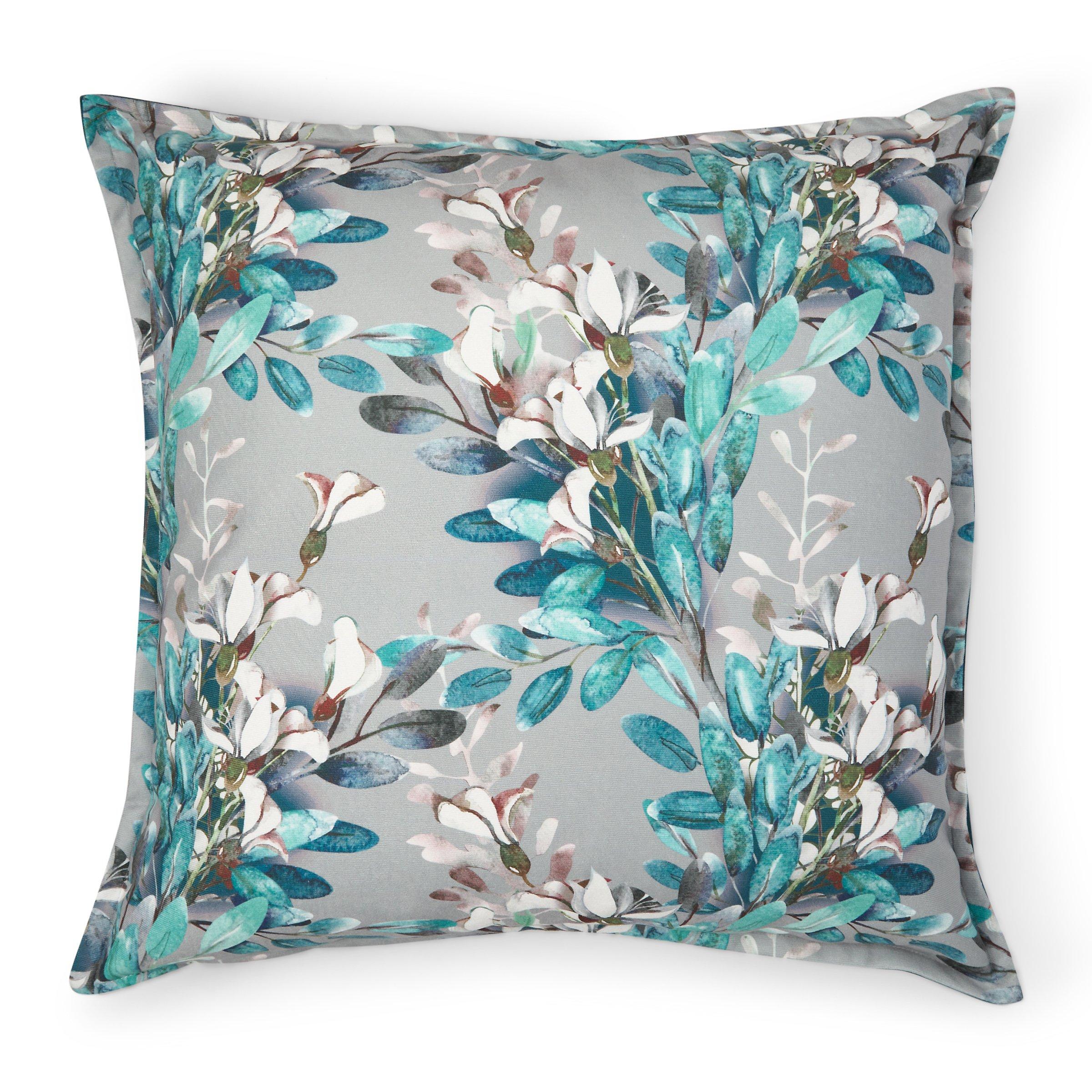 Grey teal hot sale cushion