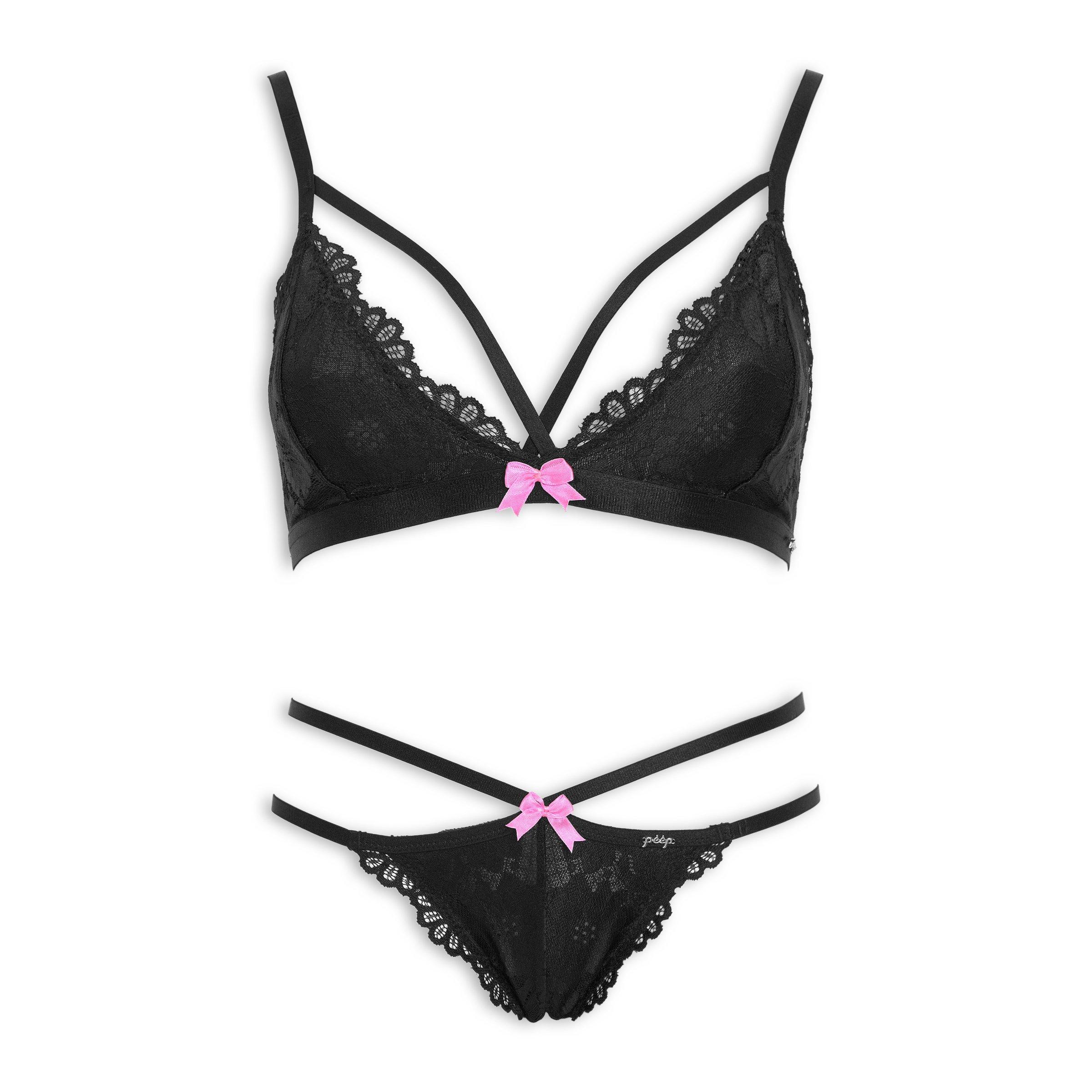 Black Bra & Pantie Set (3115797)