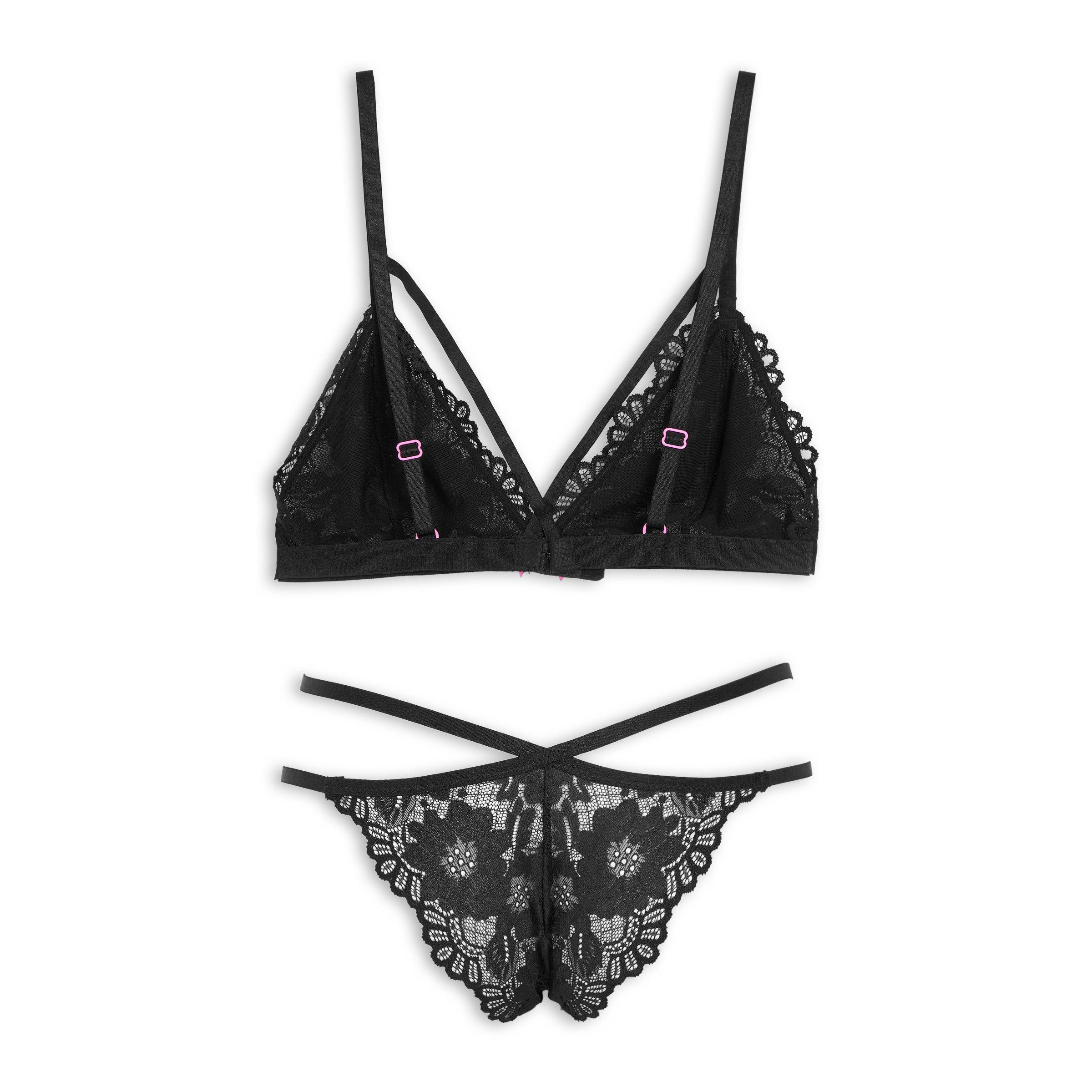 Black Bra & Pantie Set (3115797)