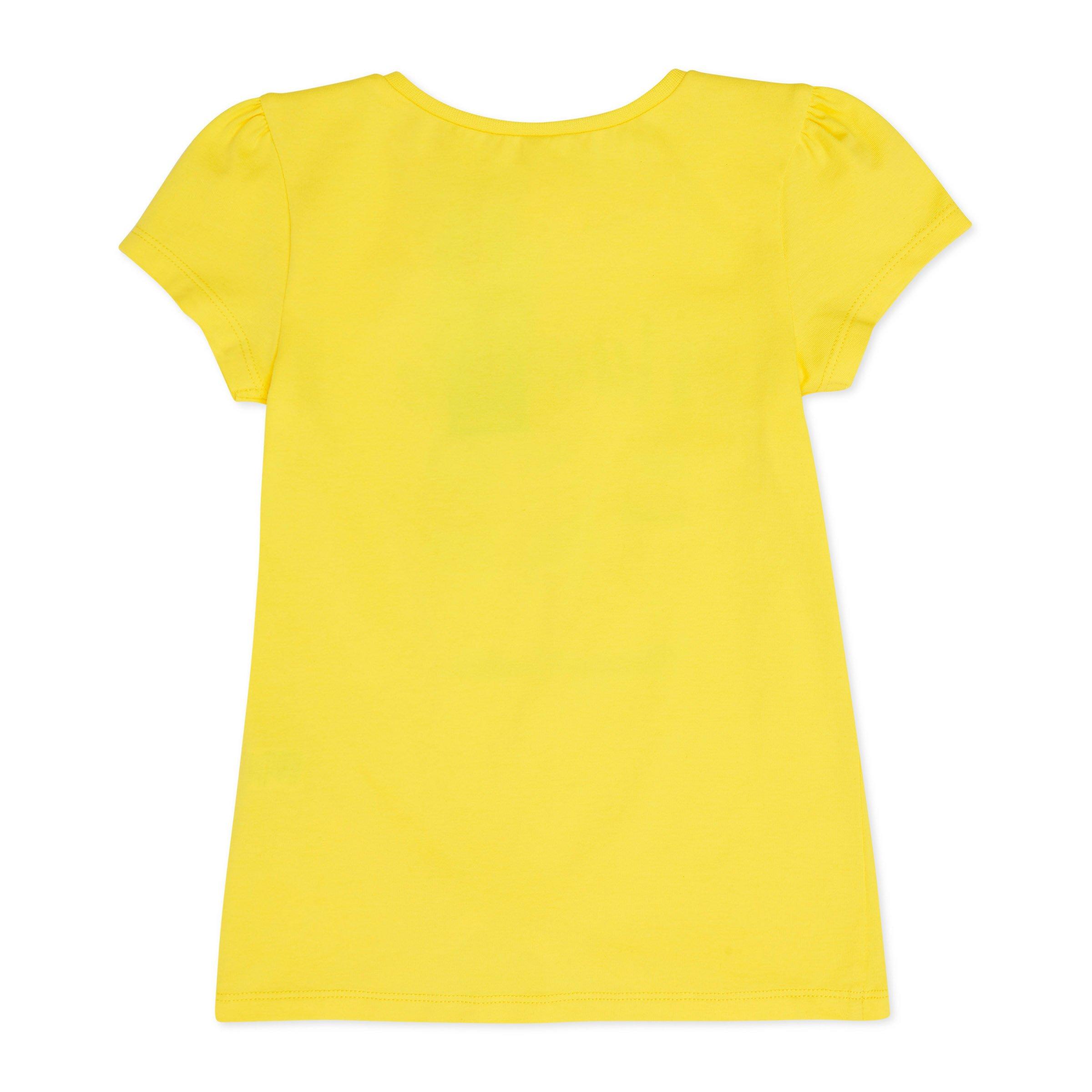 Girls yellow t outlet shirt