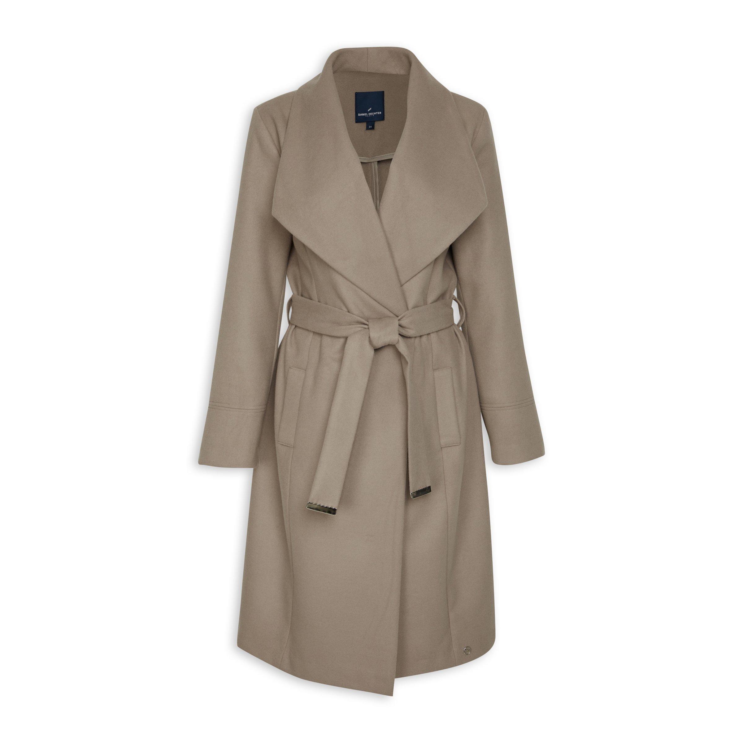 Camel wrap shop belted coat