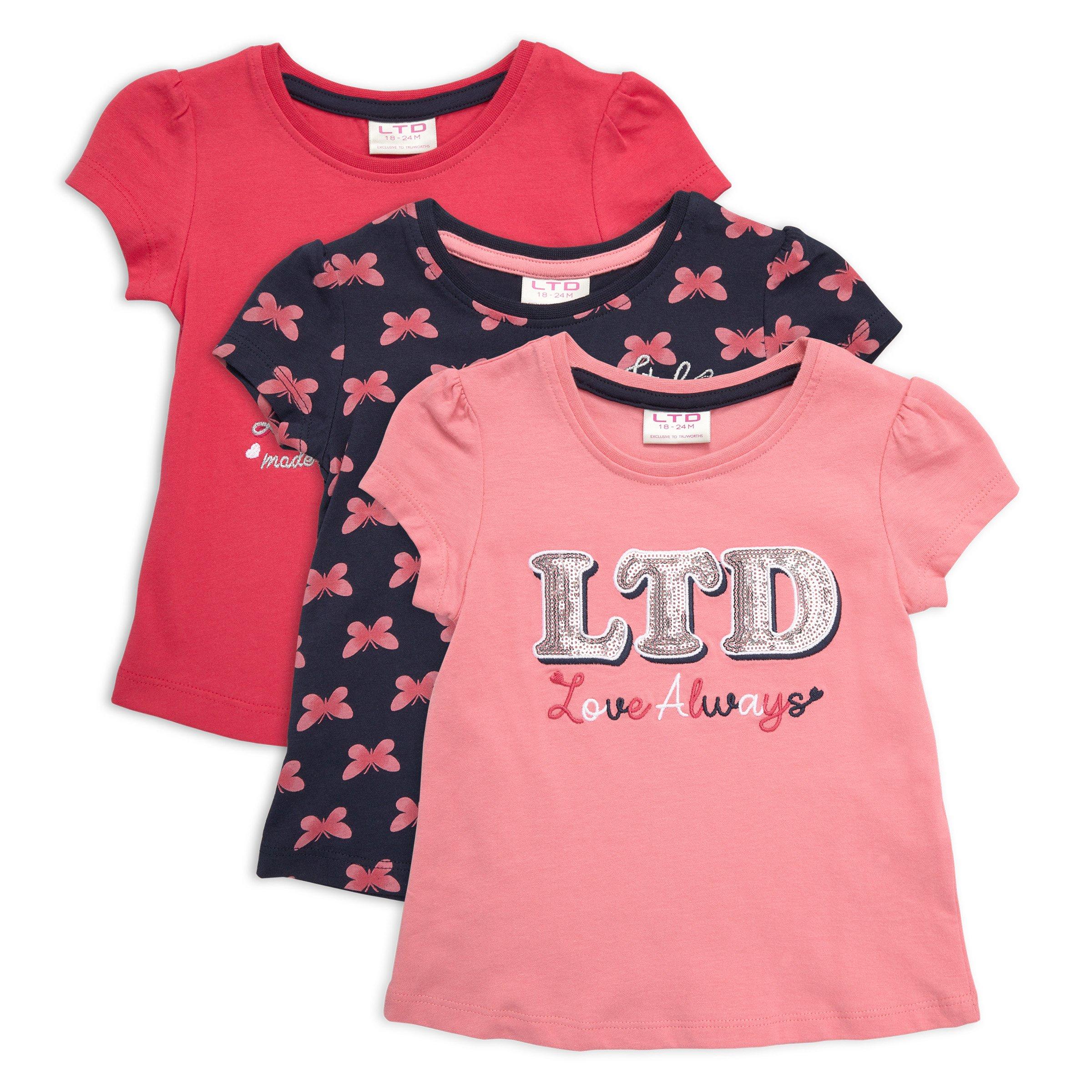 3 pack Baby Girl T shirts 3115999 LTD Kids