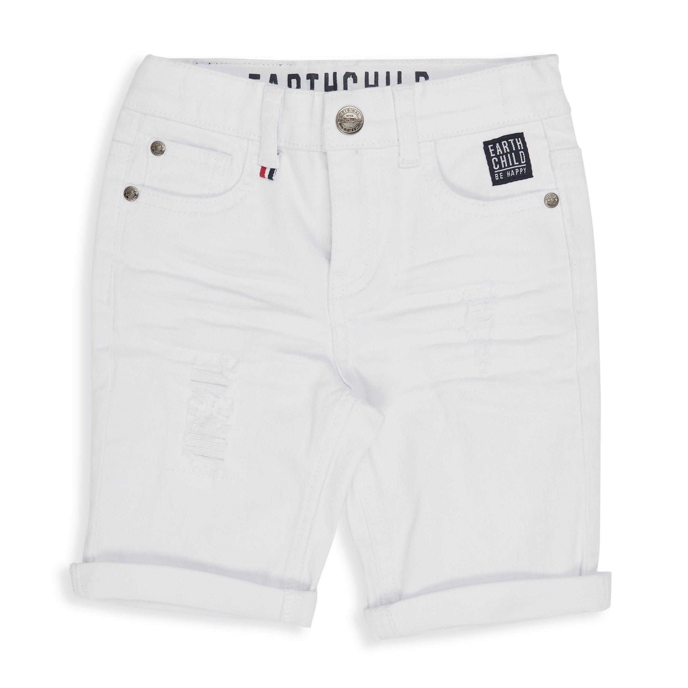 Boys white denim on sale shorts