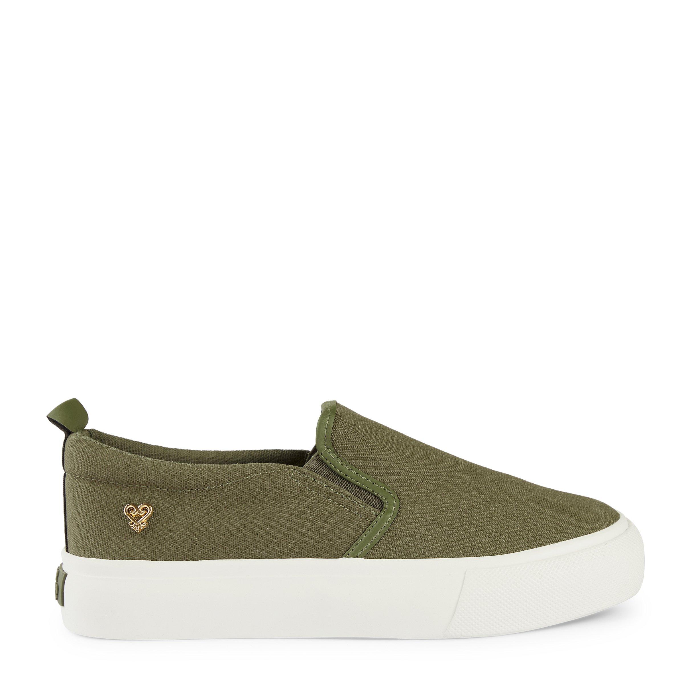 Army green best sale slip on sneakers