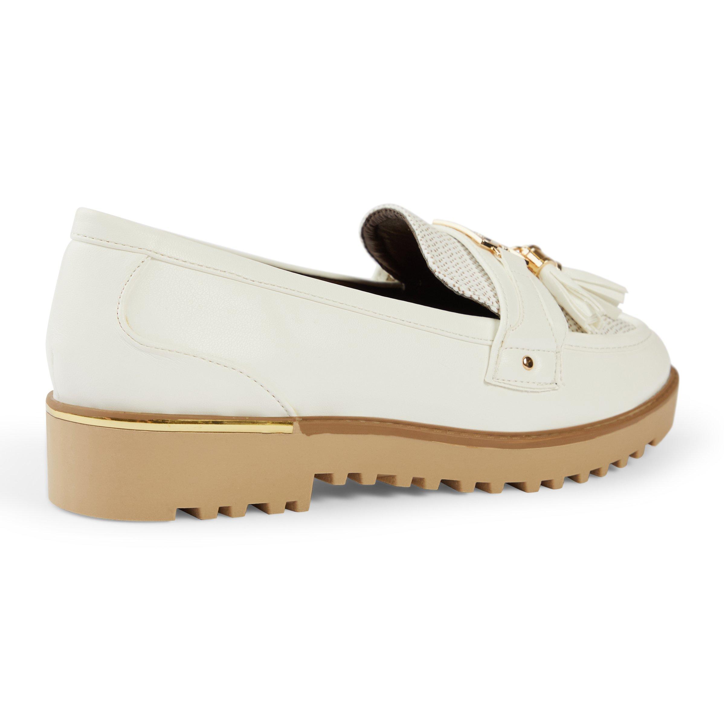 Off shop white loafer