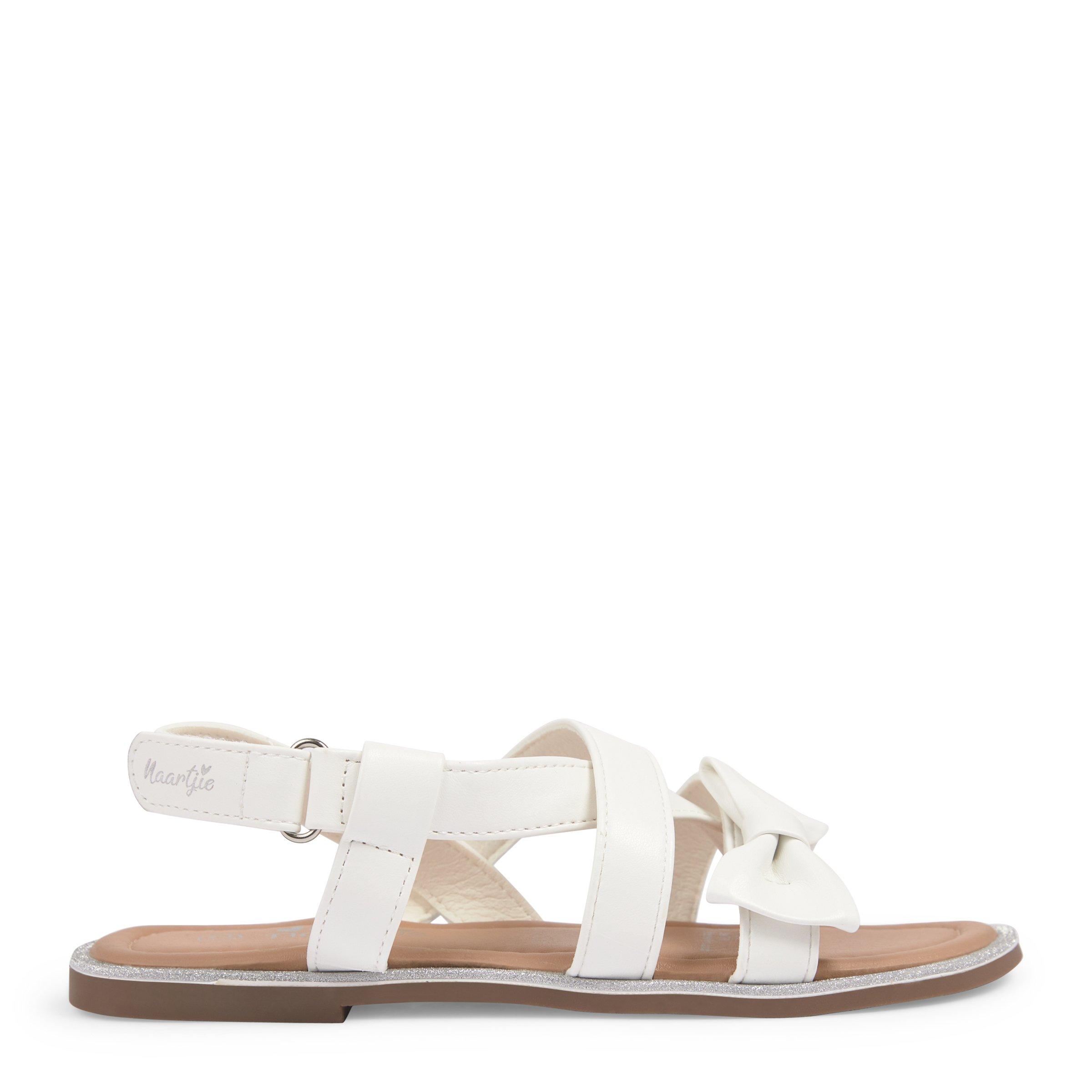 Girls white flip flops clearance