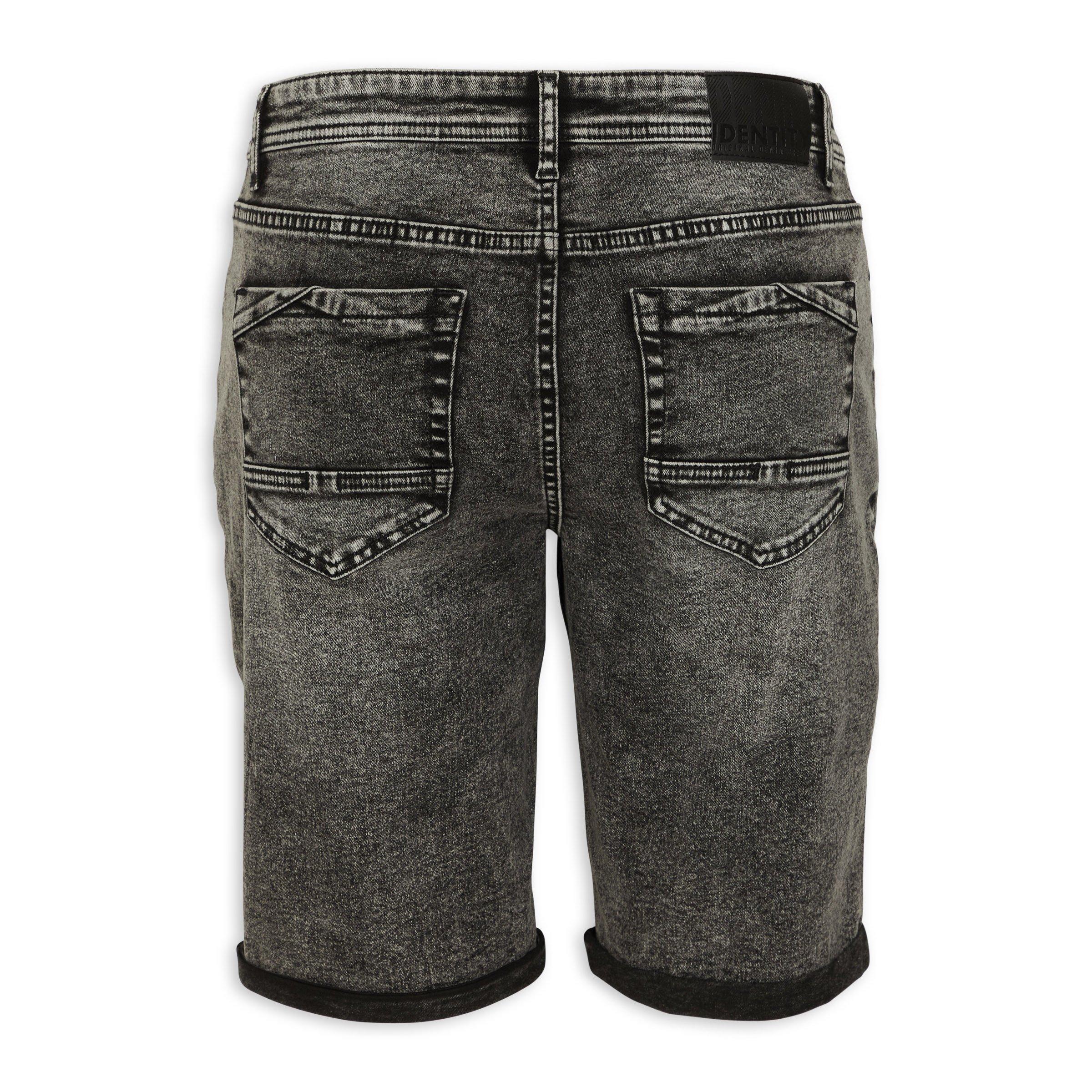 Grey Denim Shorts 3116647 Identity