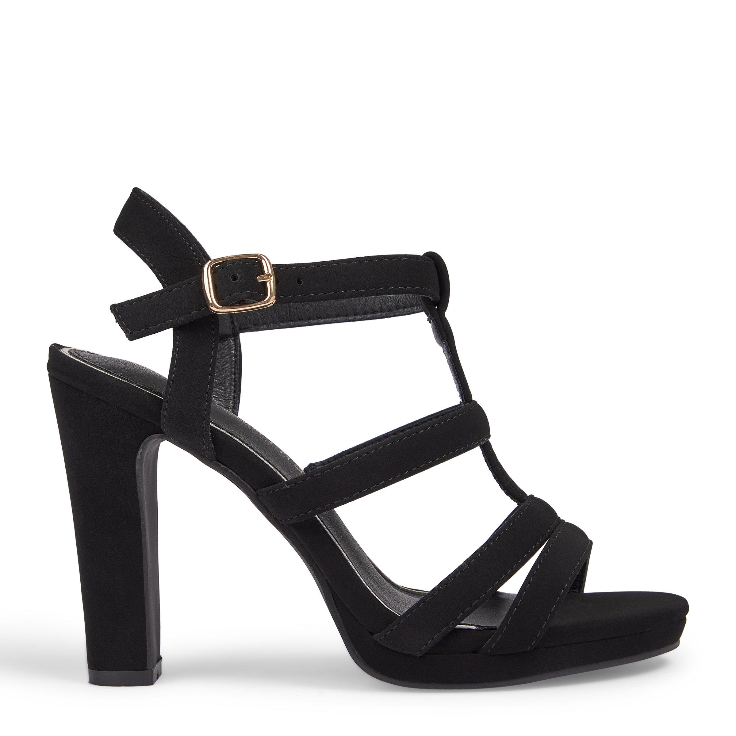 Black ankle high clearance heels