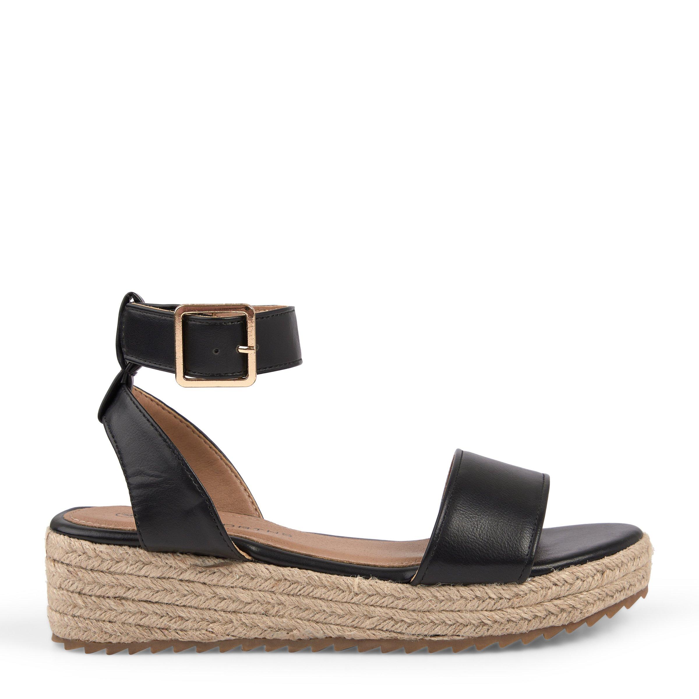 Black best sale espadrille sandals