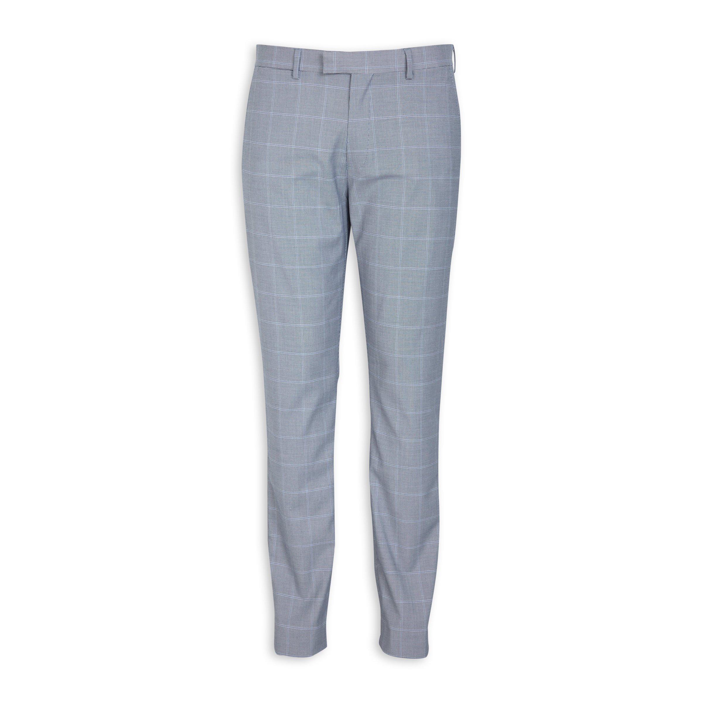 Checked slim clearance leg trousers