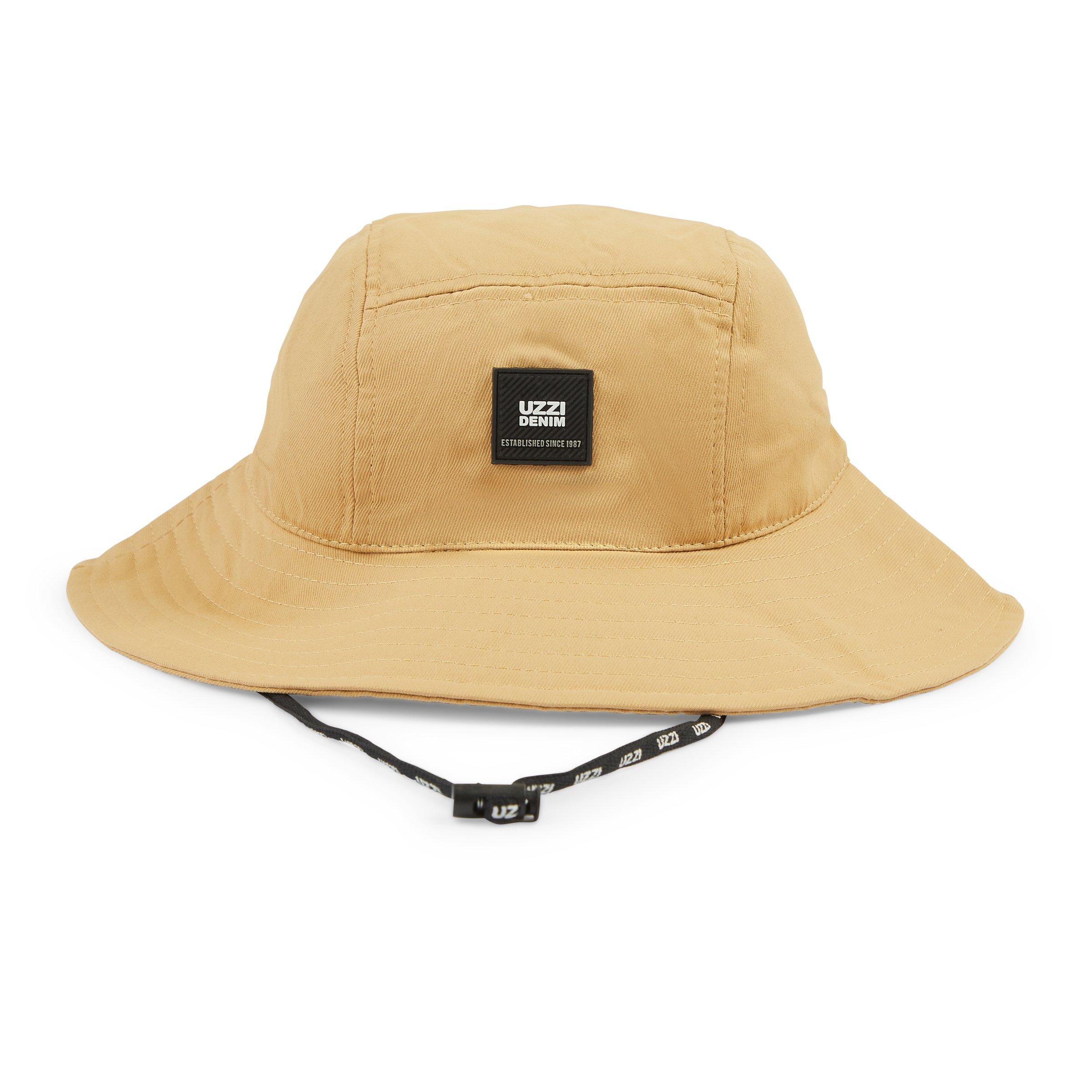 Tan Wide Brim Bucket Hat (3117069)