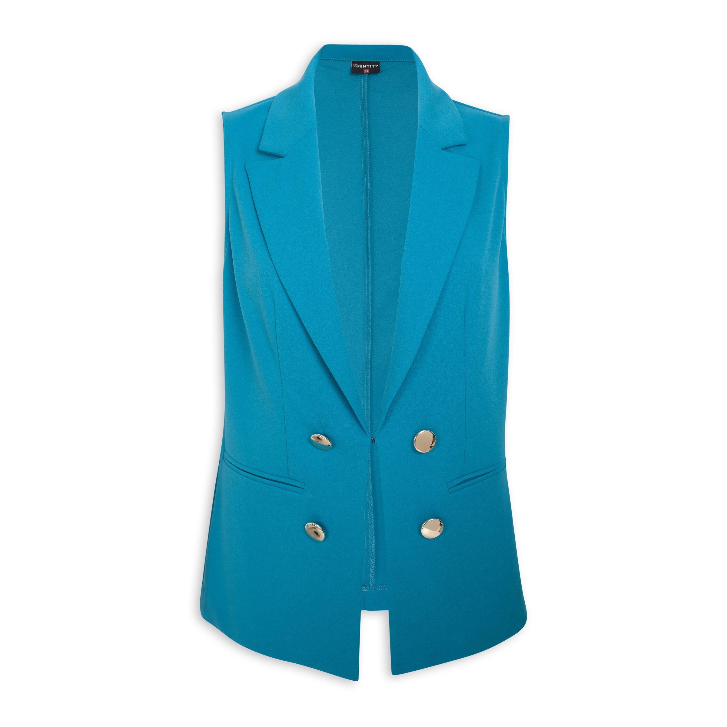 Turq Sleeveless Blazer (3117134) | Identity