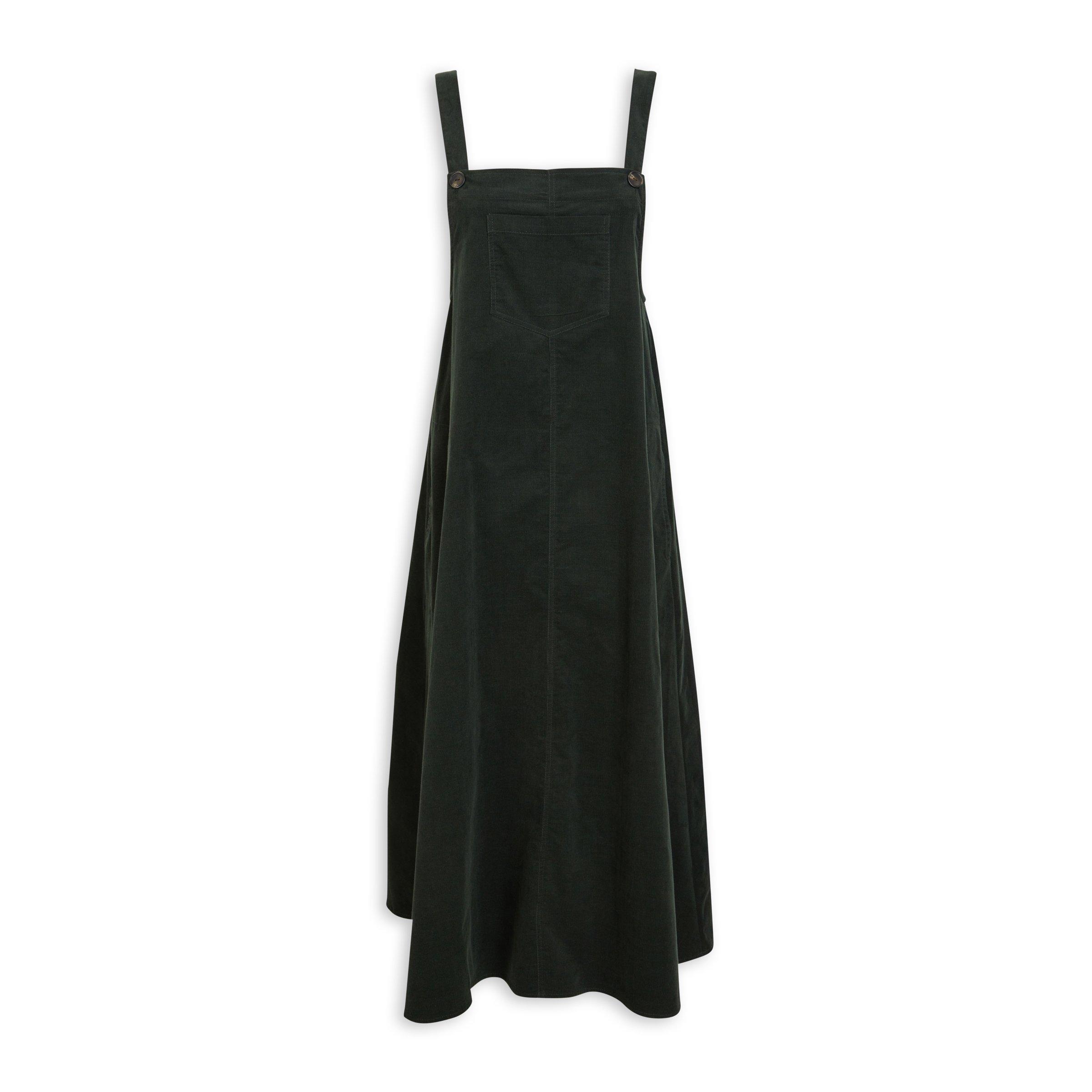 Corduroy pinafore outlet dress black