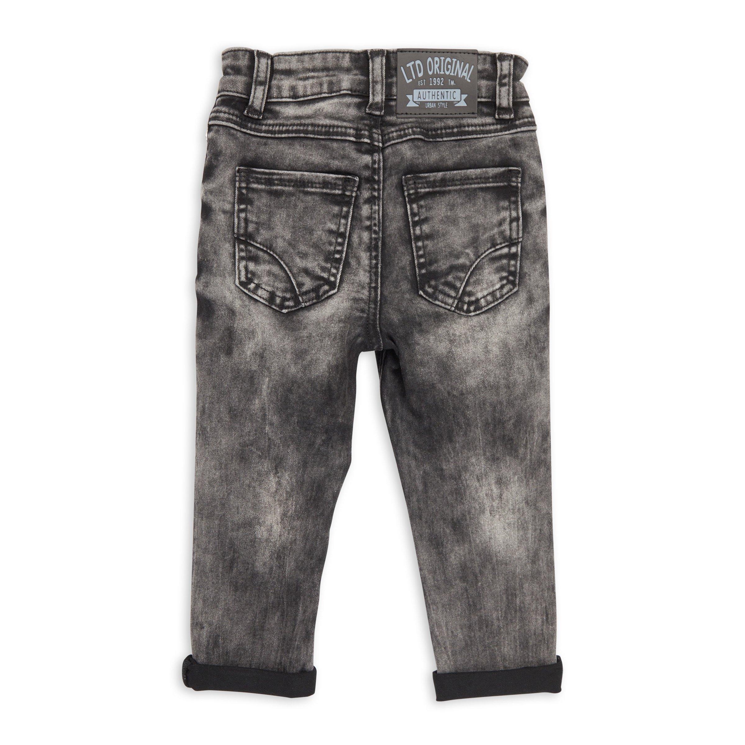 Boys grey 2024 ripped jeans