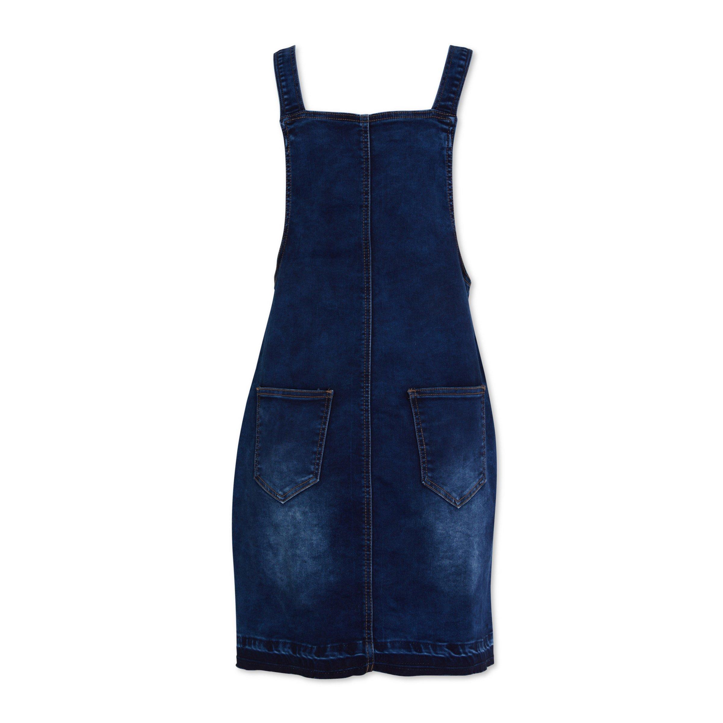 Indigo Pinafore Denim Plus Size Dress (3117618)