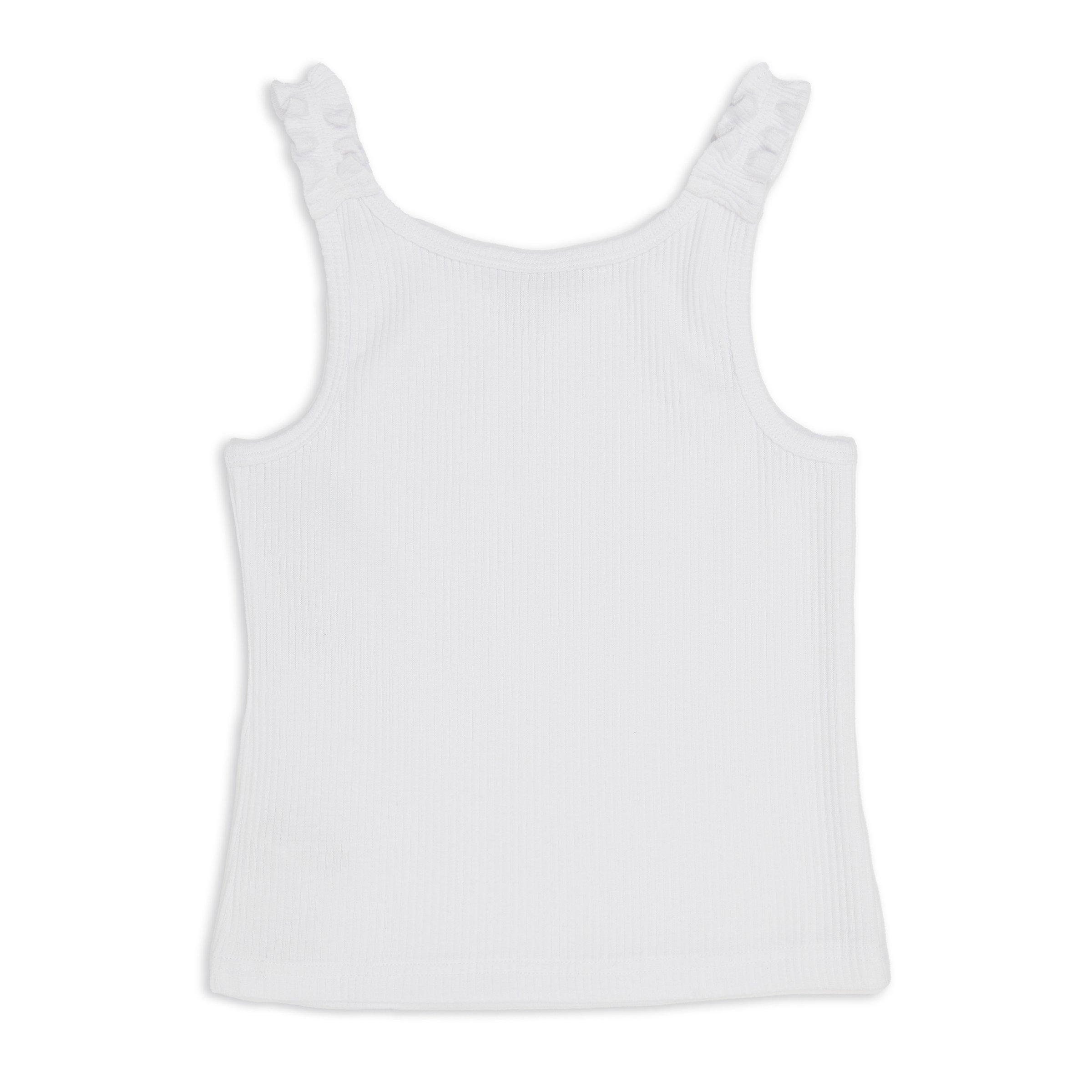 Girls White Vest 3118036 LTD Kids