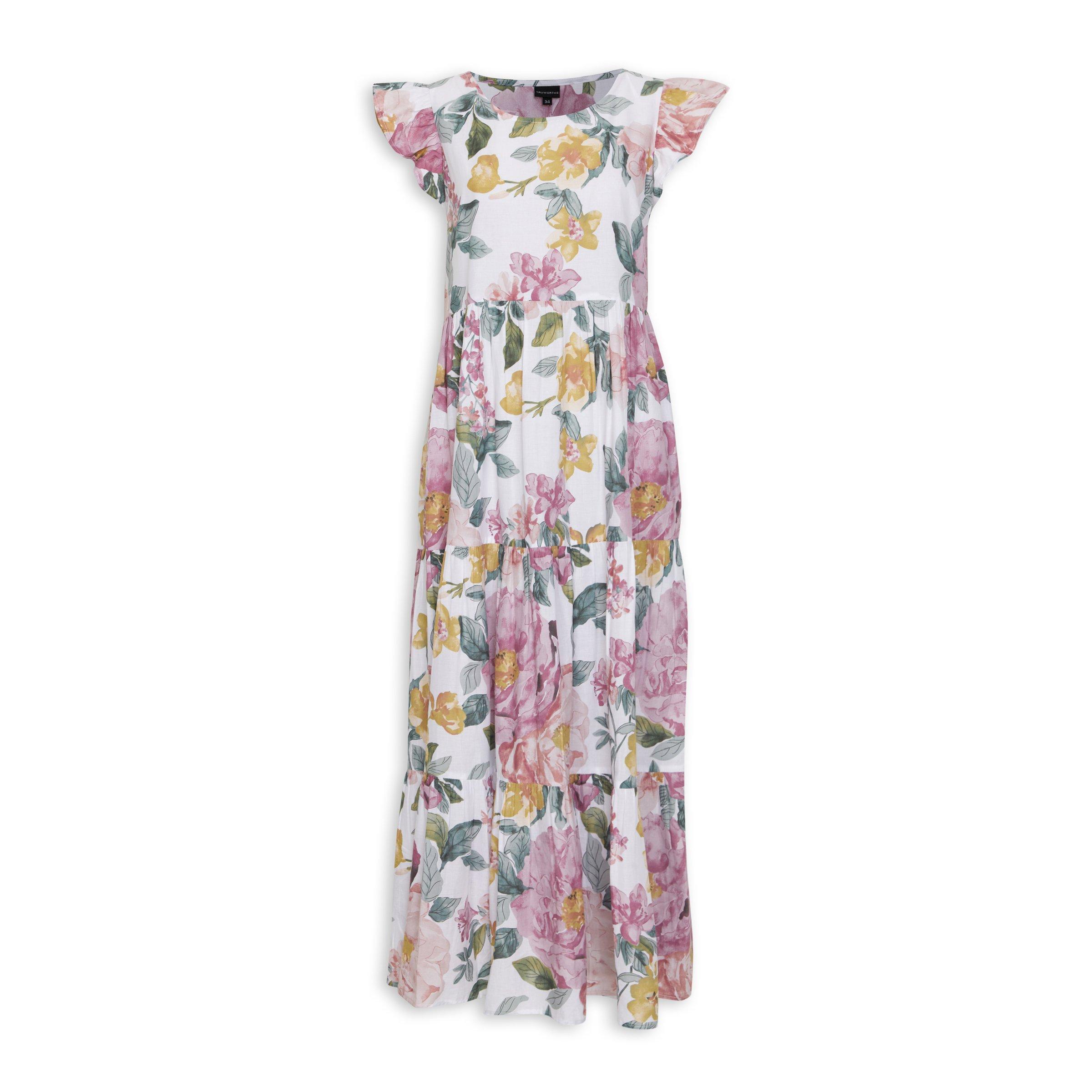 Floral Printed Tiered Dress 3118141 Truworths