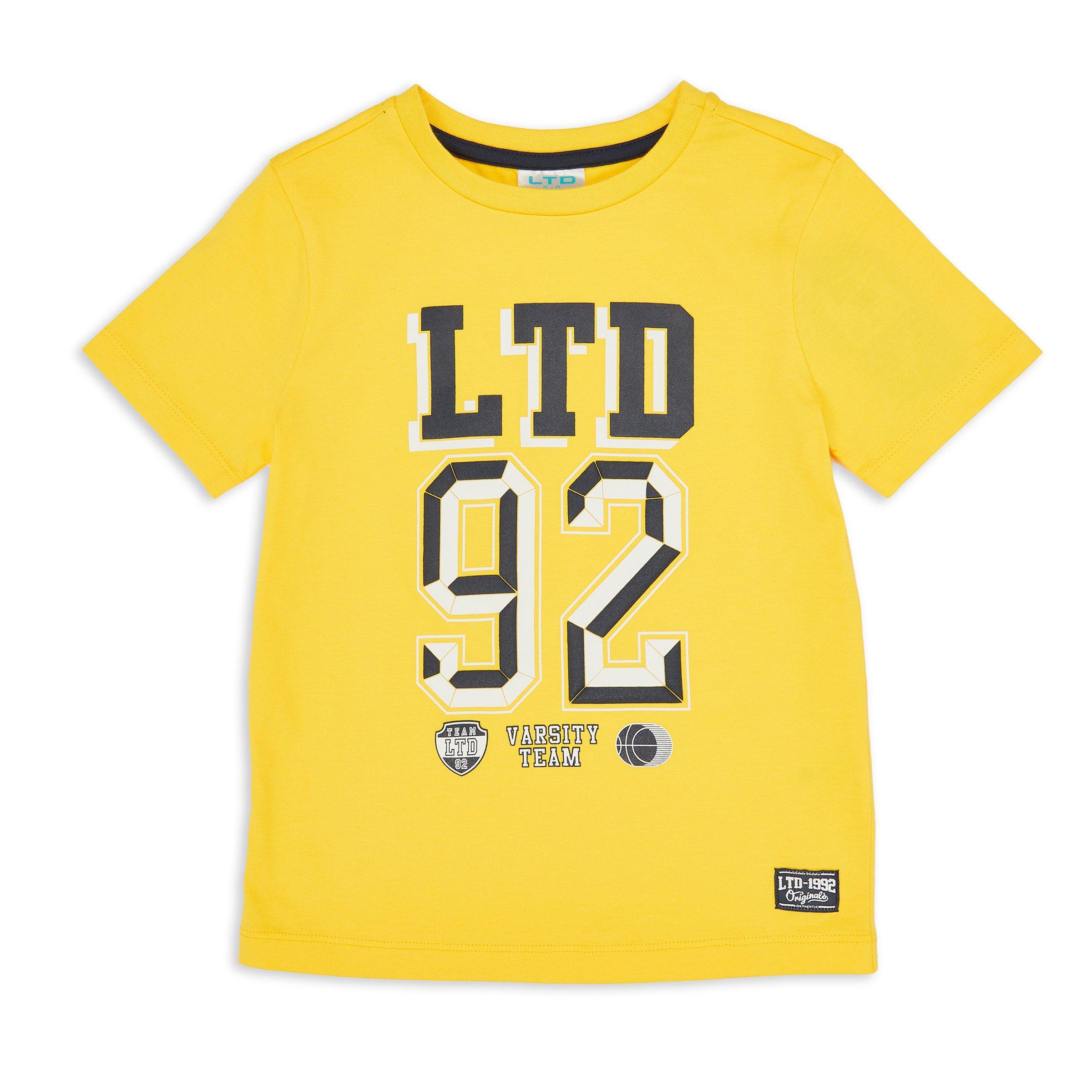 Boys yellow t shirt best sale