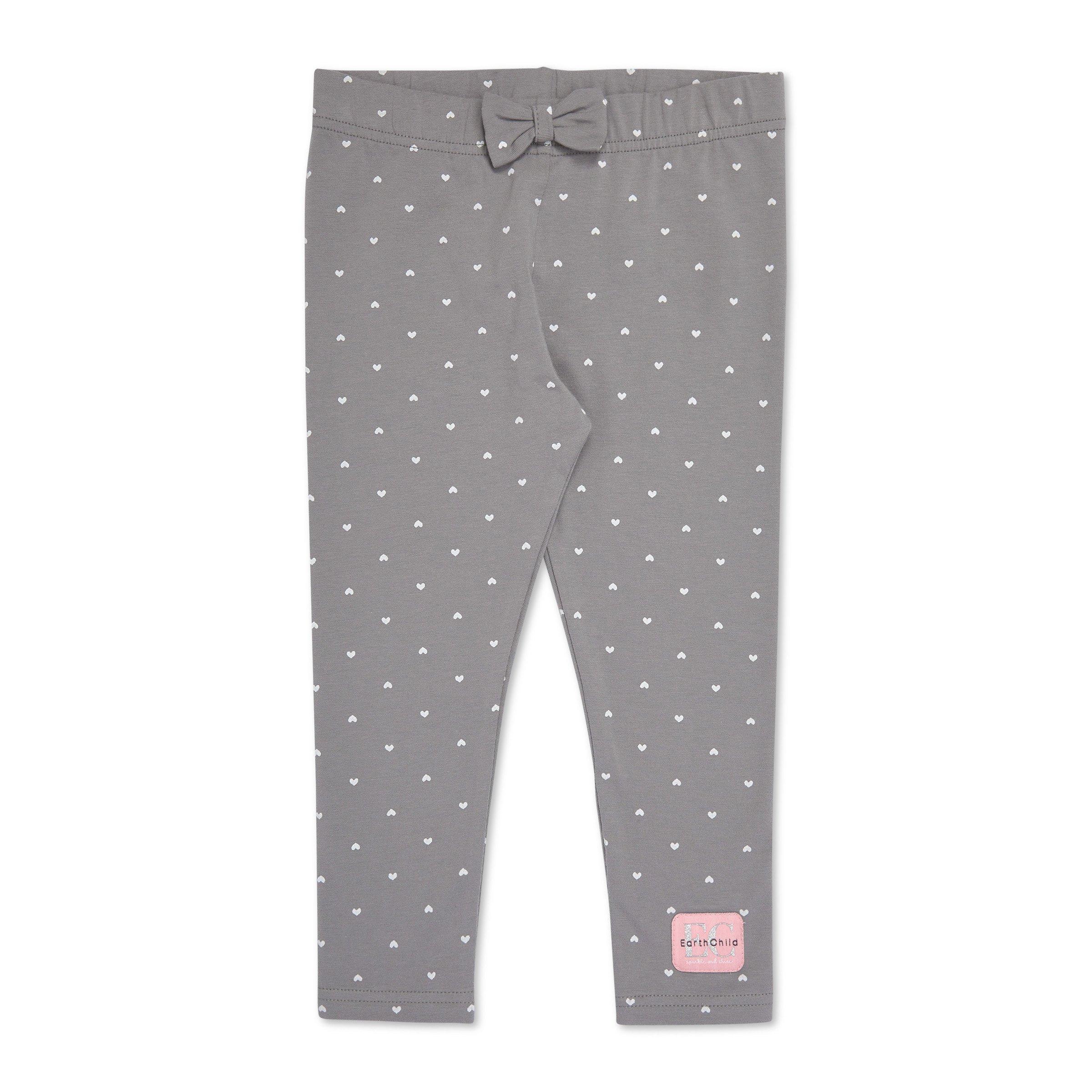 Printed Leggings for Girls - grey medium all over printed, Girls