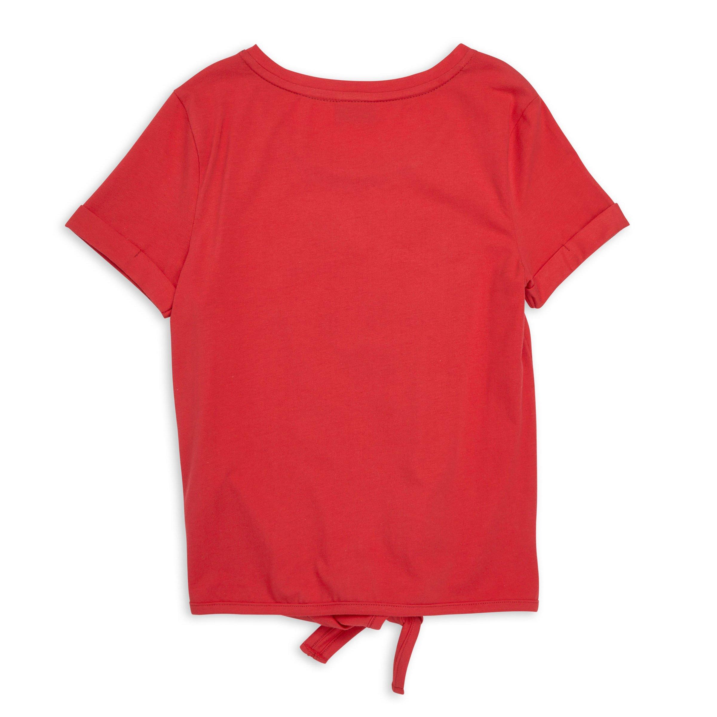 Girls red tee clearance shirt