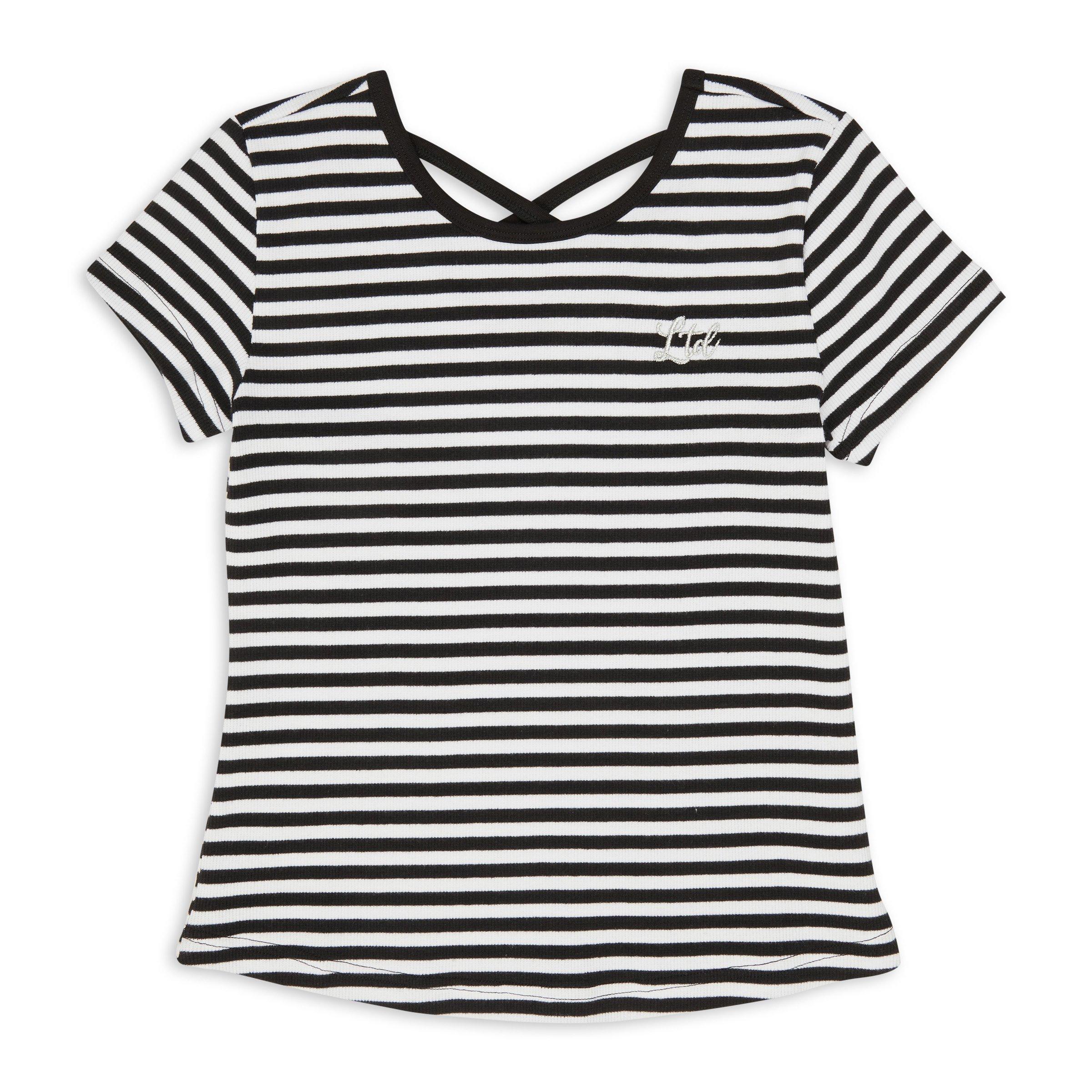 Girls striped outlet shirt