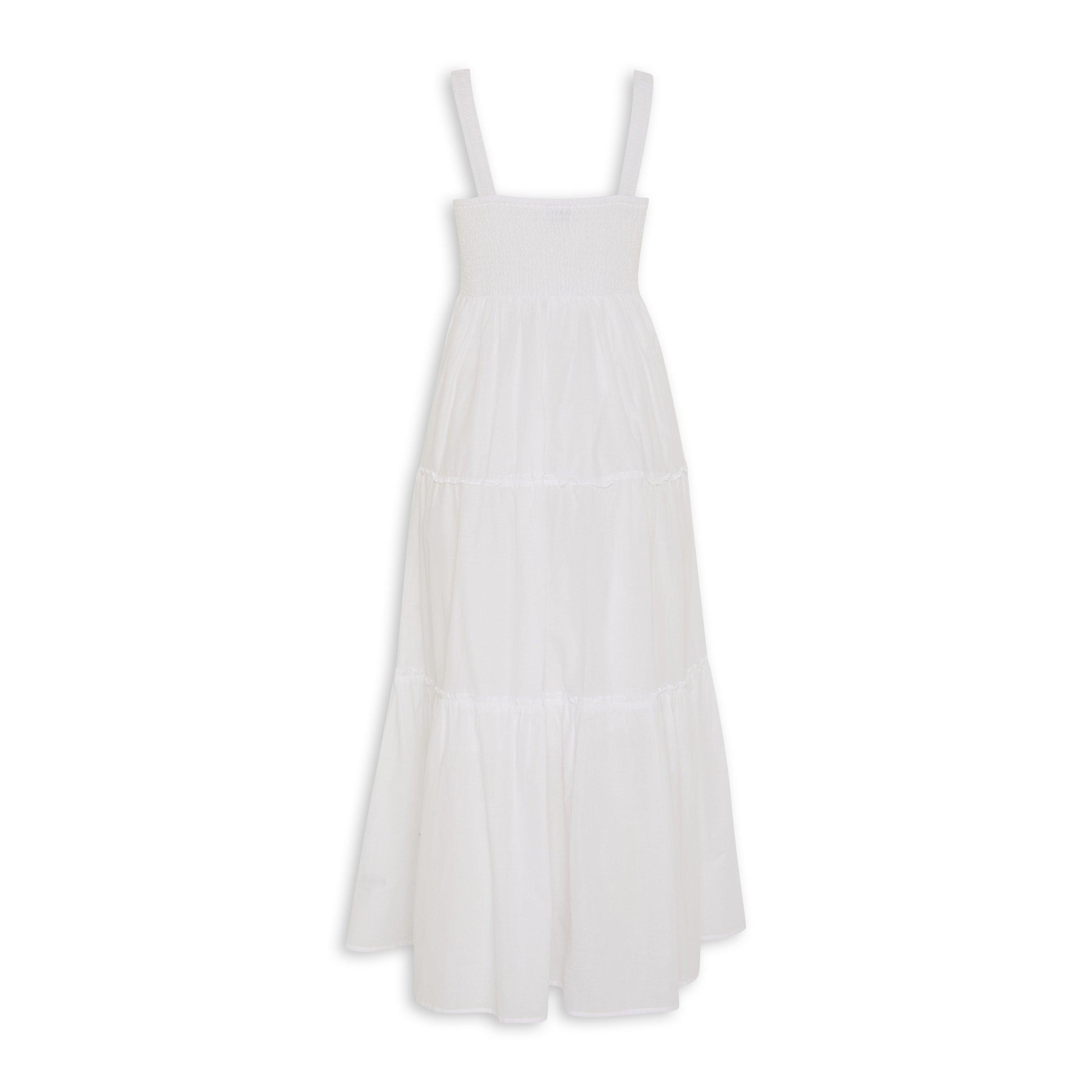 White Tiered Dress 3118416 Truworths