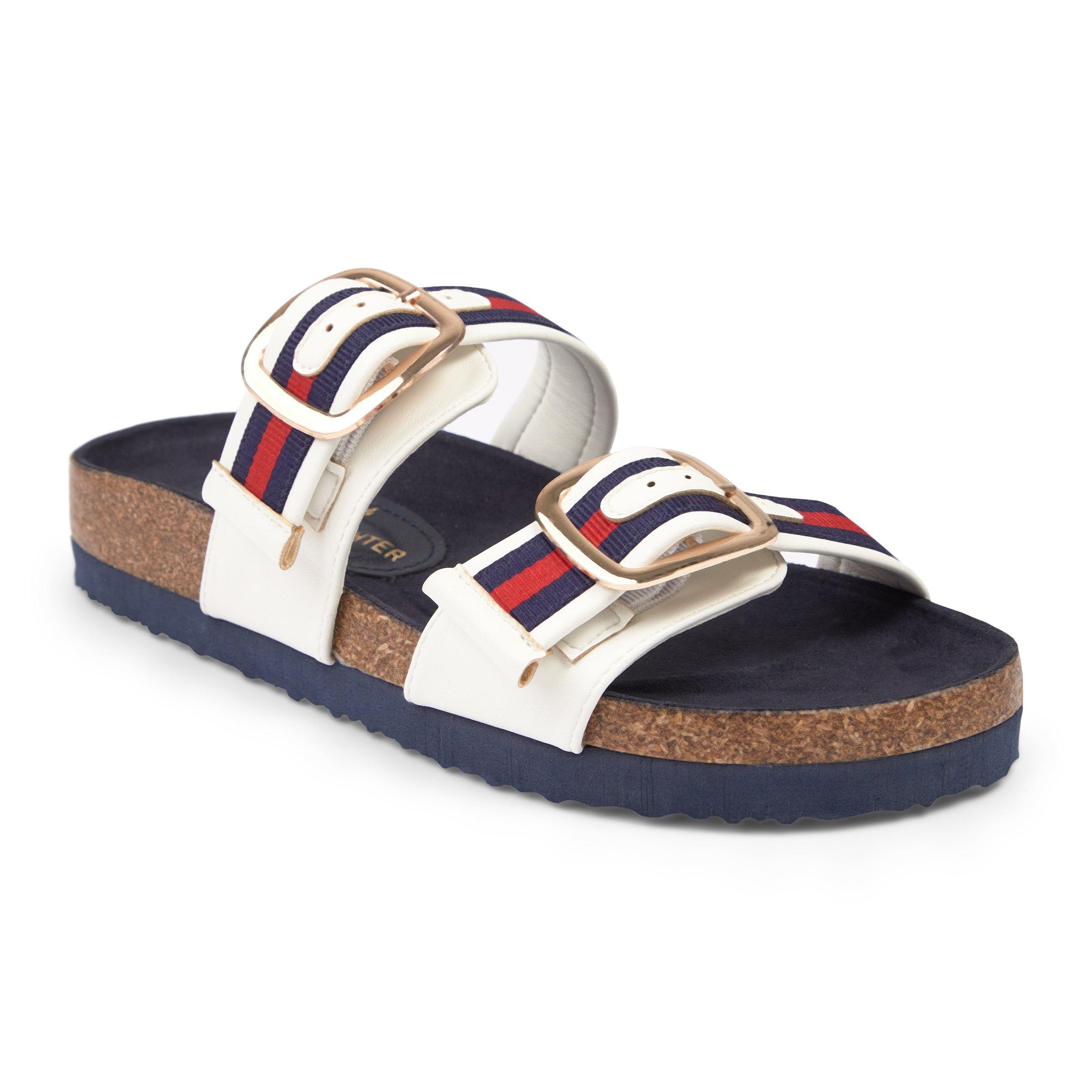 Colourblocked Double Strap Mule Sandals 3118485 Daniel Hechter