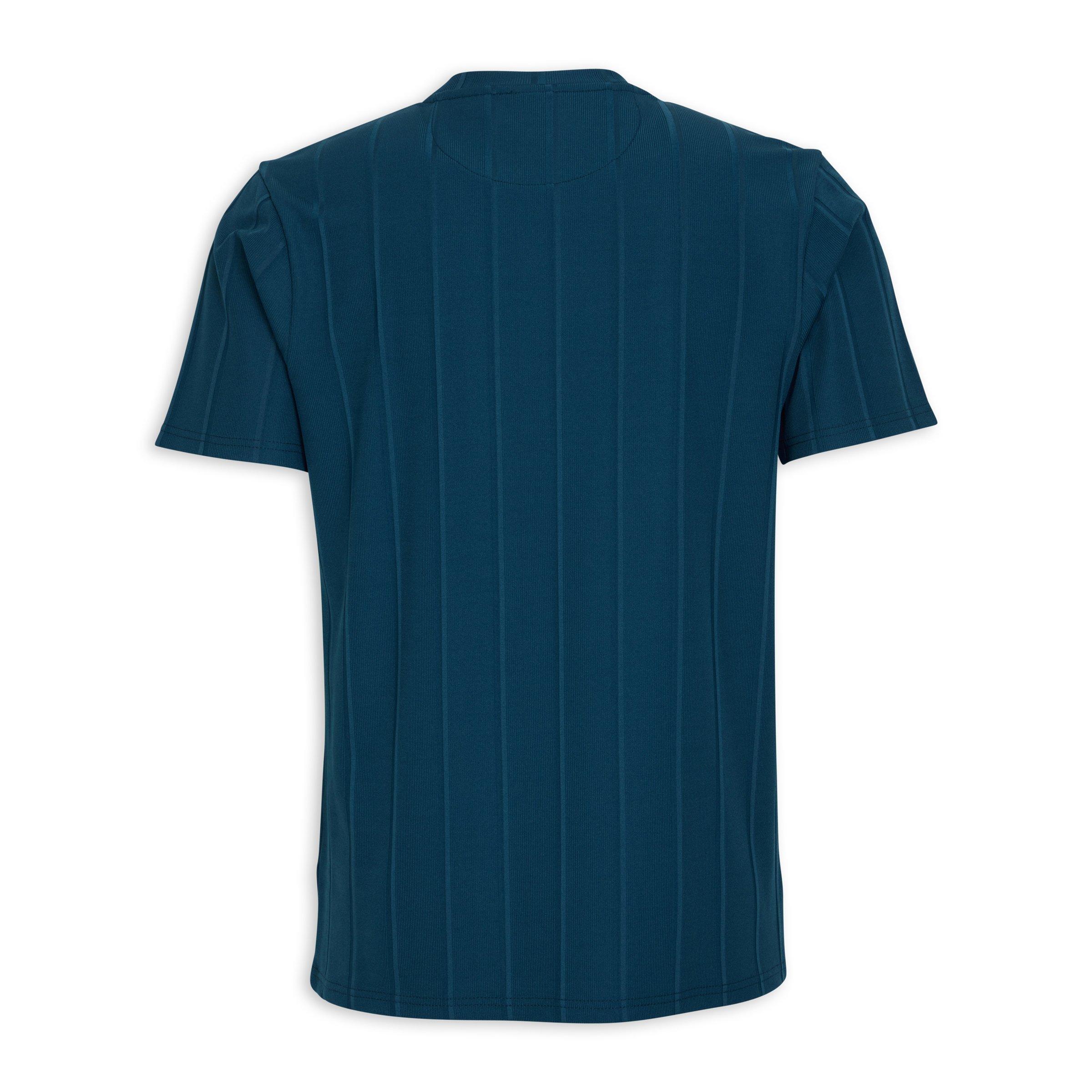 Teal Ribbed T shirt 3118571 Daniel Hechter
