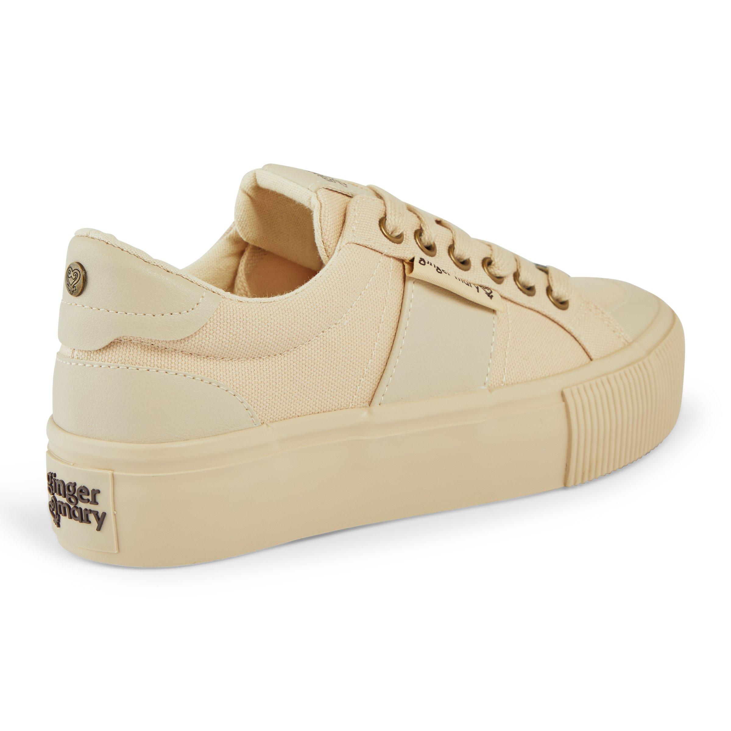 Tan cheap platform sneakers