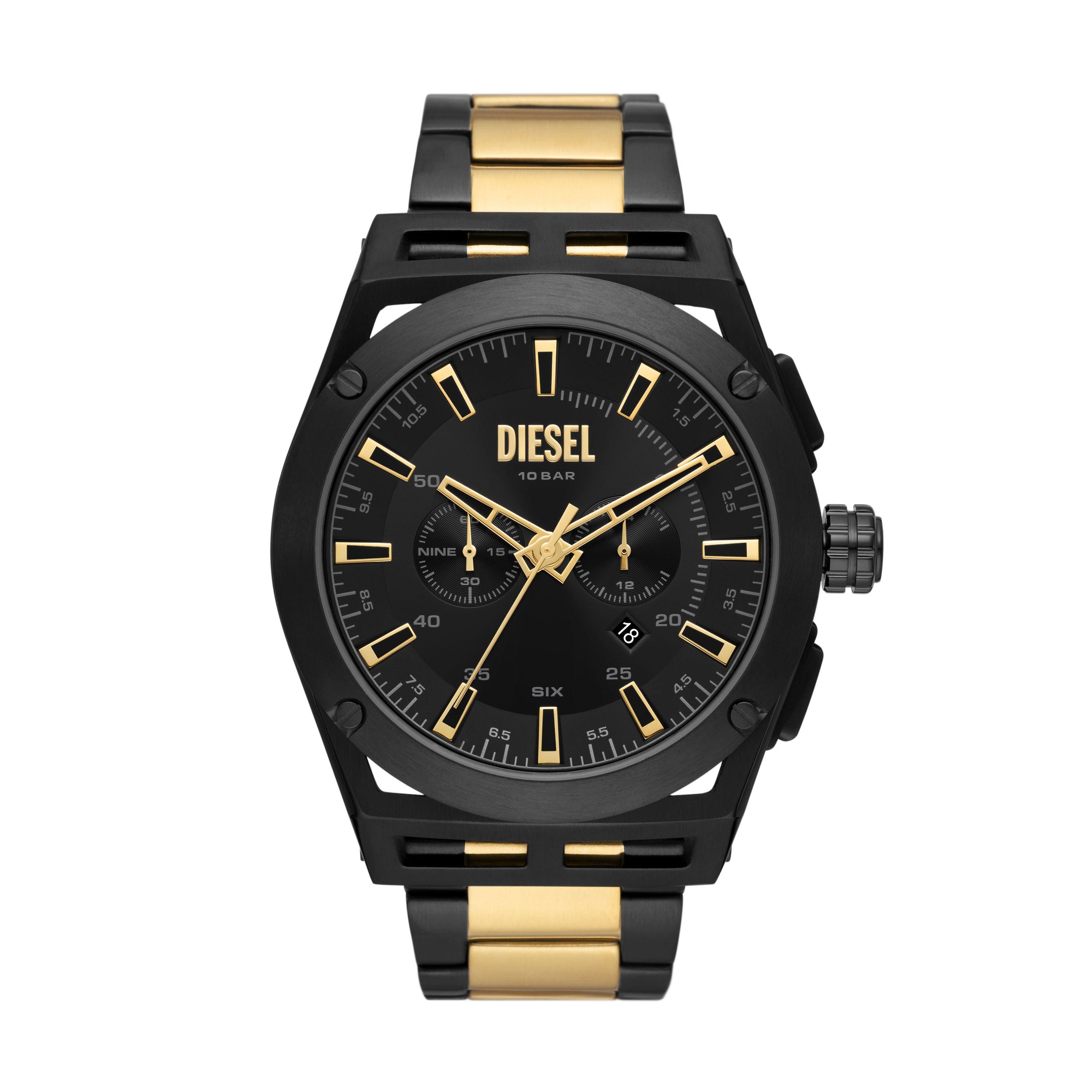 Black Gold Timeframe Metal Watch 3118936 Diesel