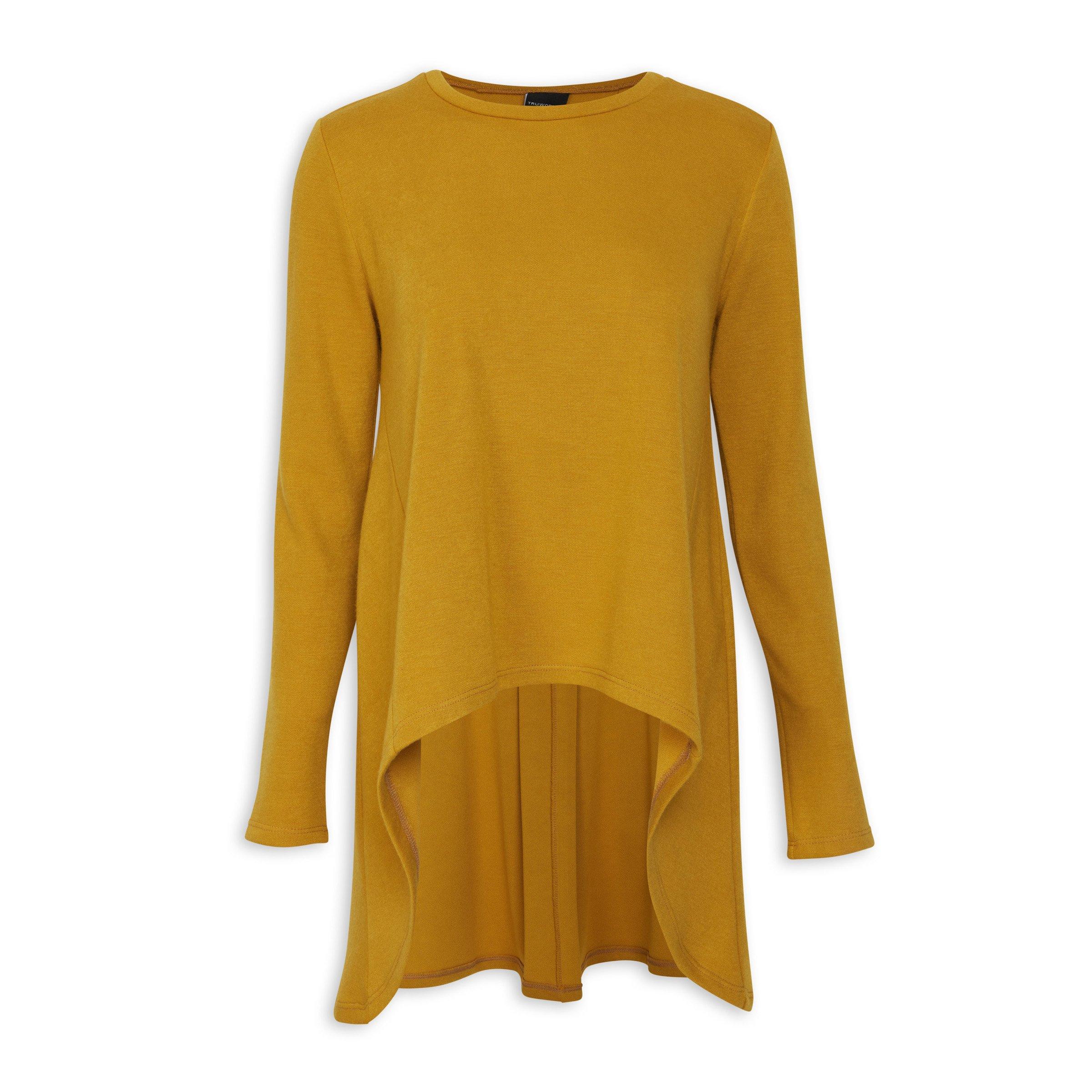 Mustard Dipped Back Tunic Top 3119191 Truworths