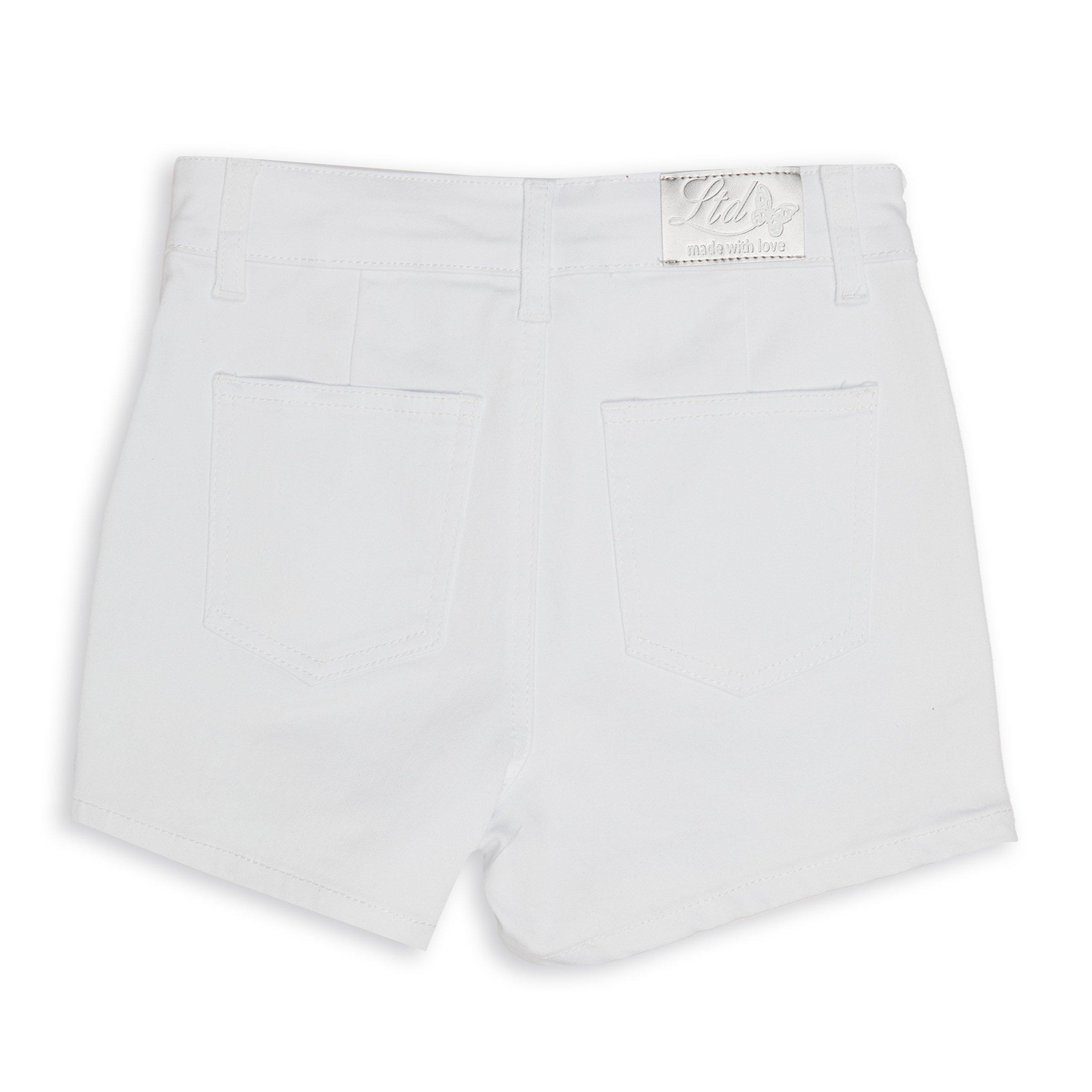 White denim shorts on sale girls