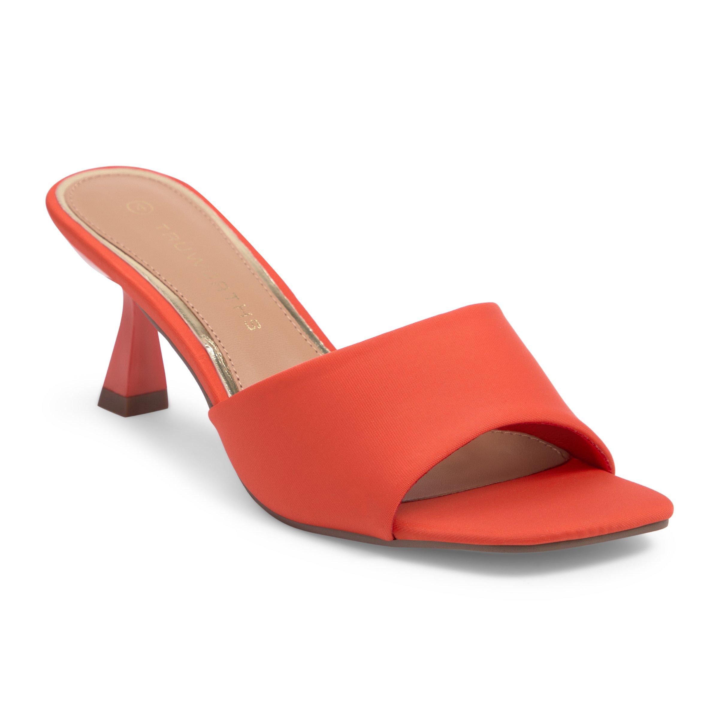 Orange best sale mule sandals