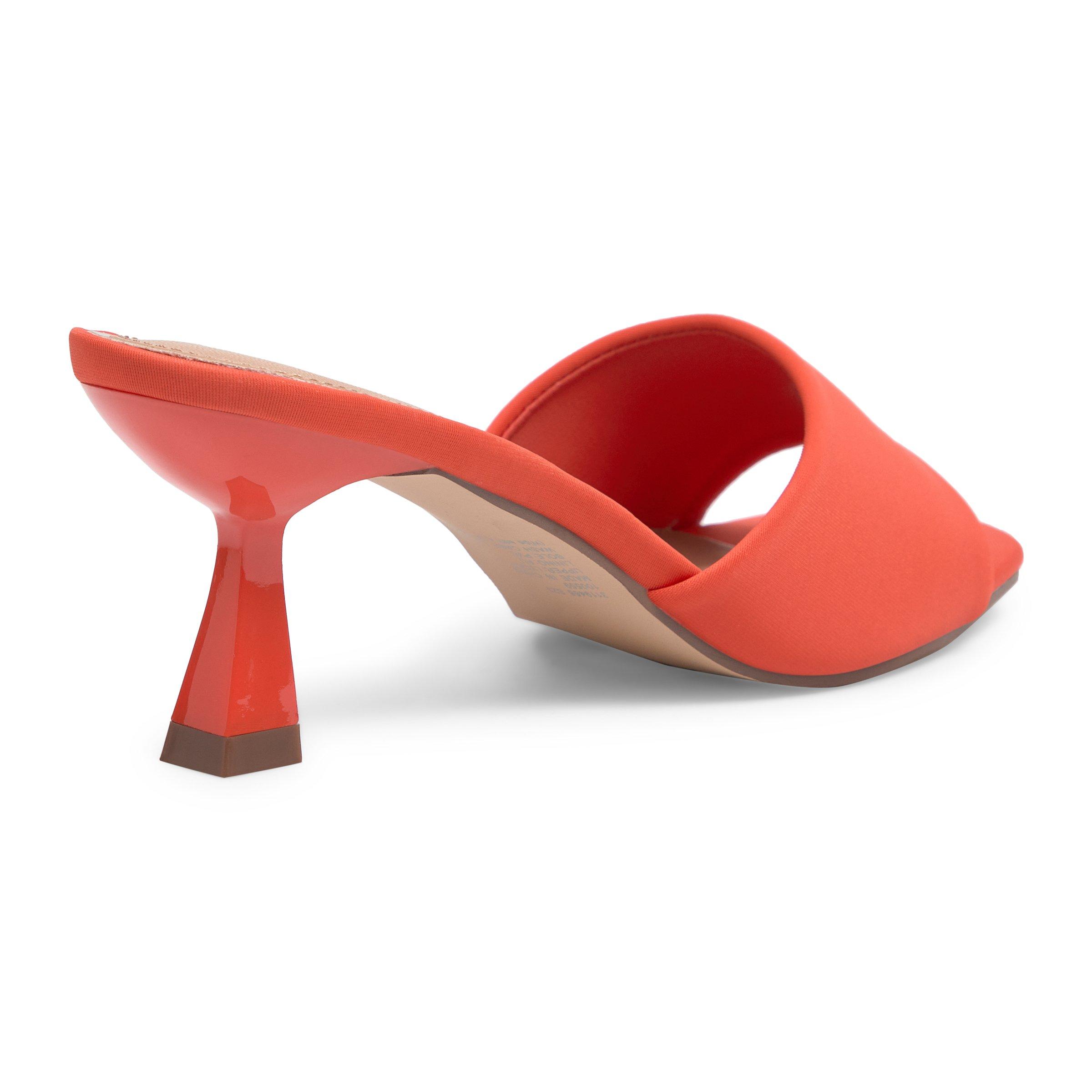 Orange mules outlet heels