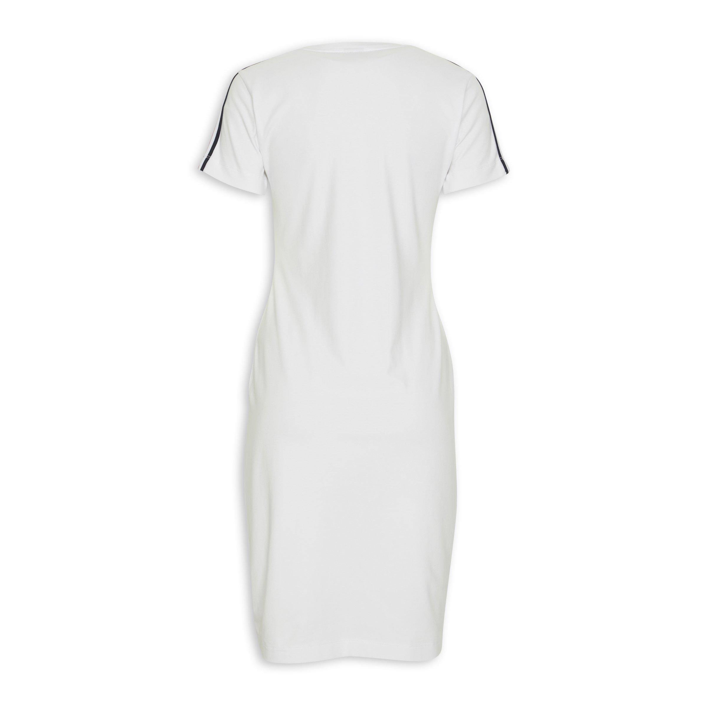 White bodycon tshirt store dress