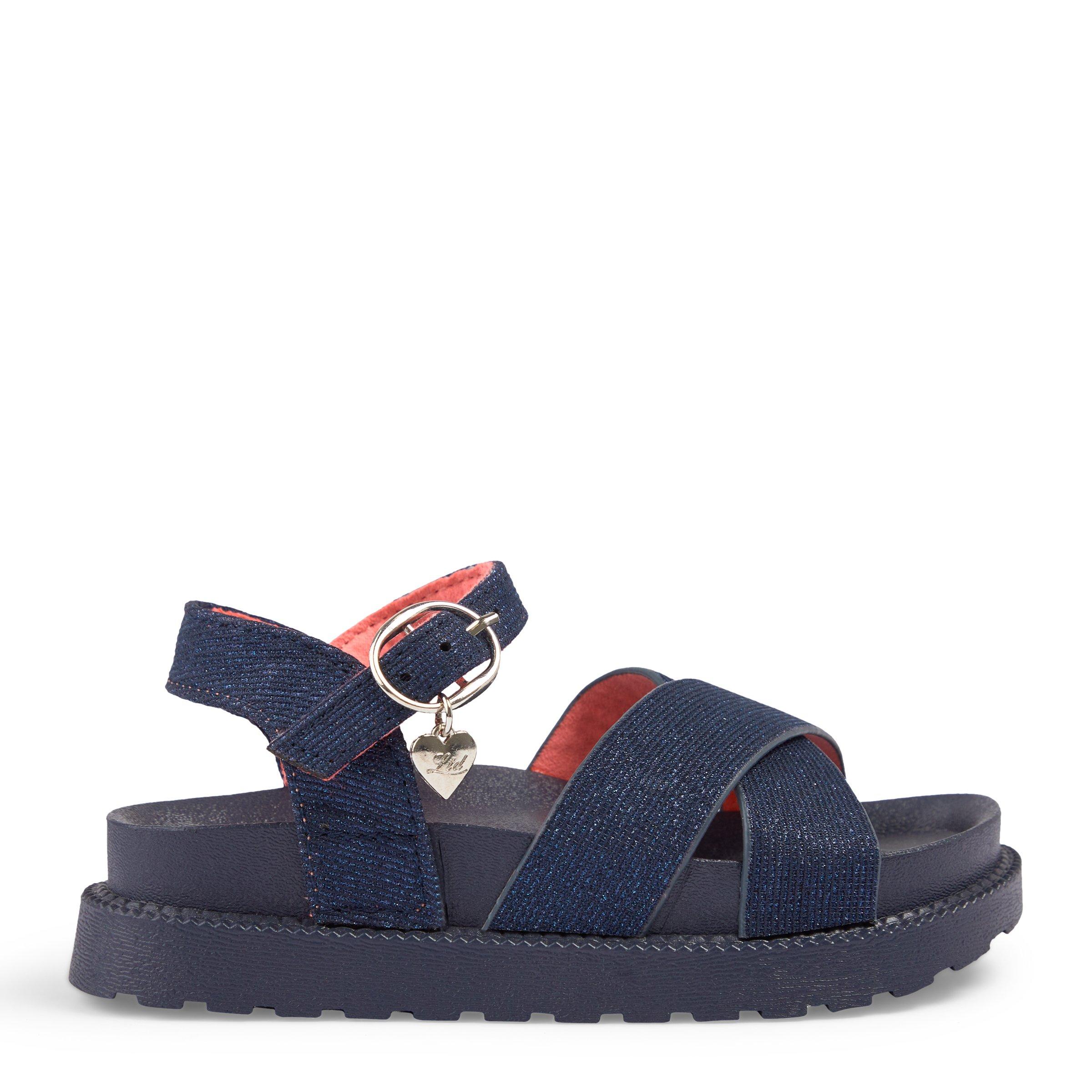 Navy on sale sparkle sandals