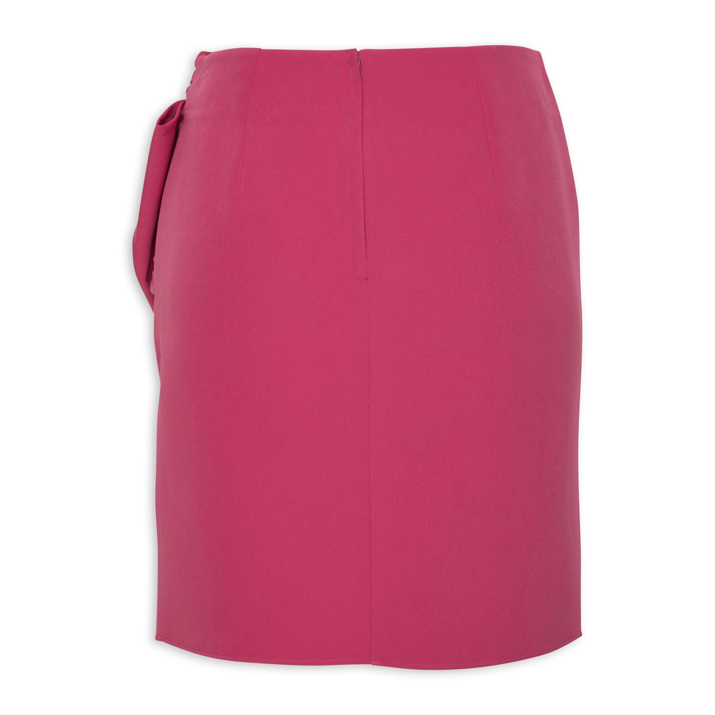 Pink pencil 2025 skirt with bow