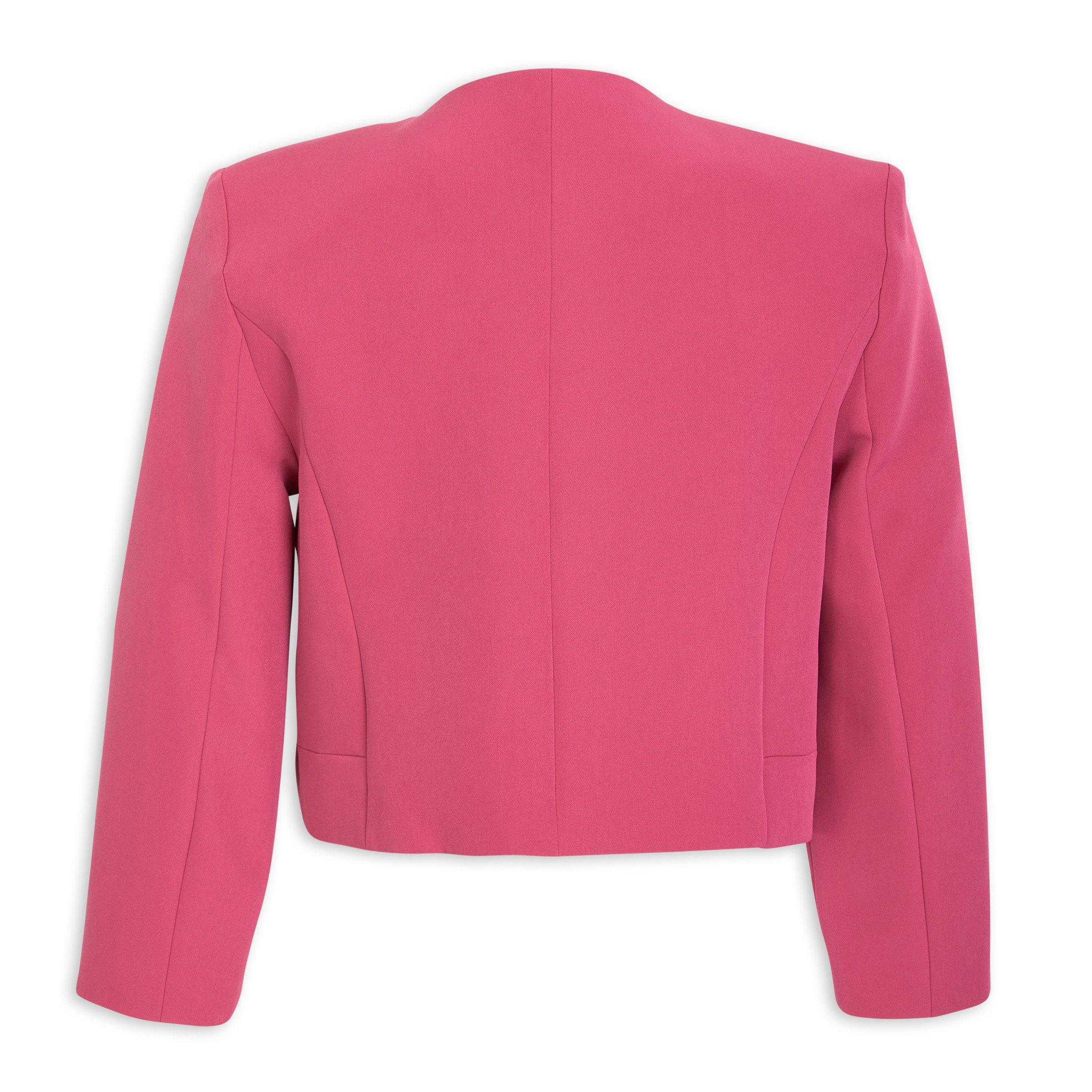 Pink cropped outlet blazer